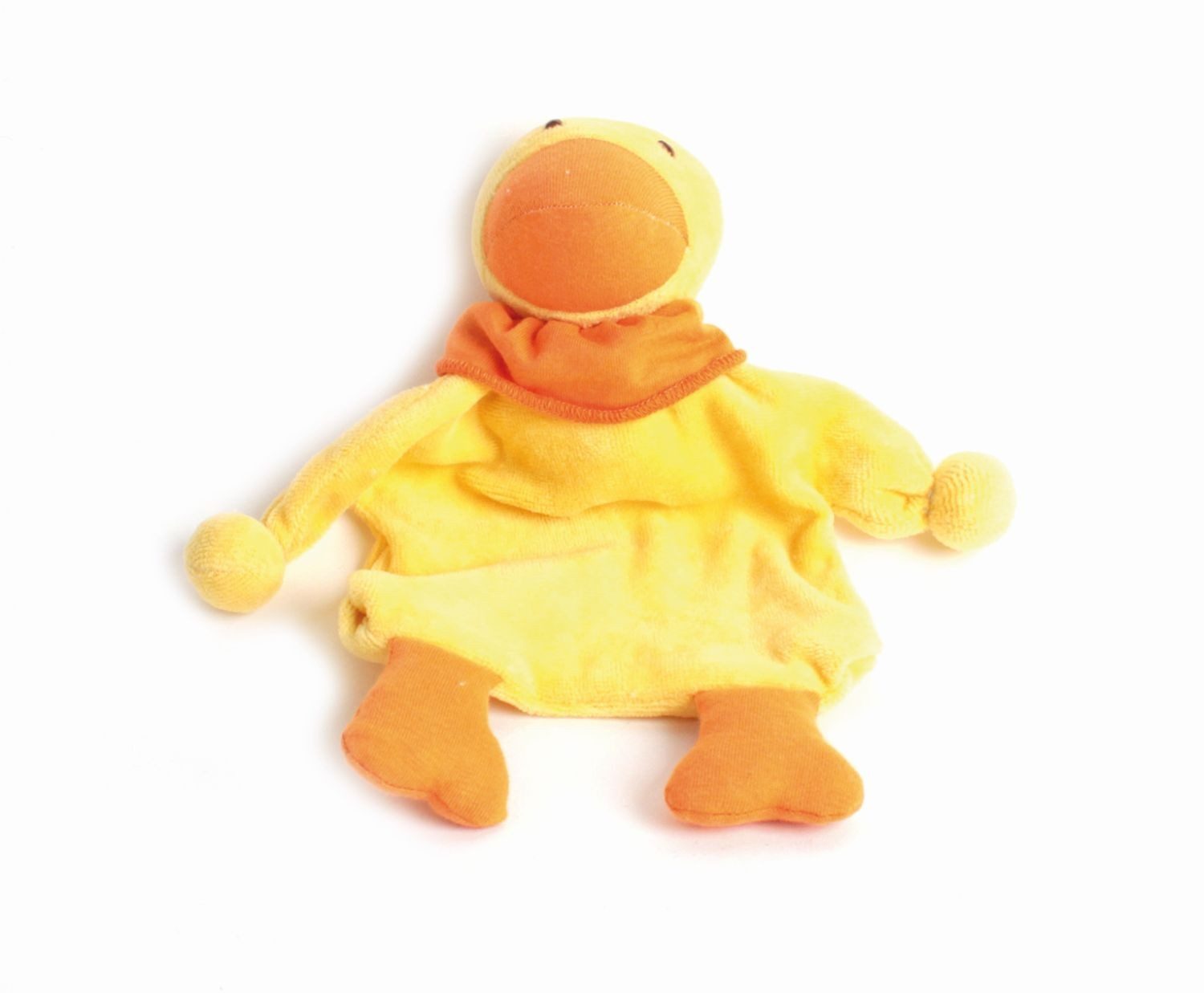 El Puente Osterfigur Stoffpuppe "Ente" aus Bio-Baumwolle, Handmade, Bio, Fair Trade