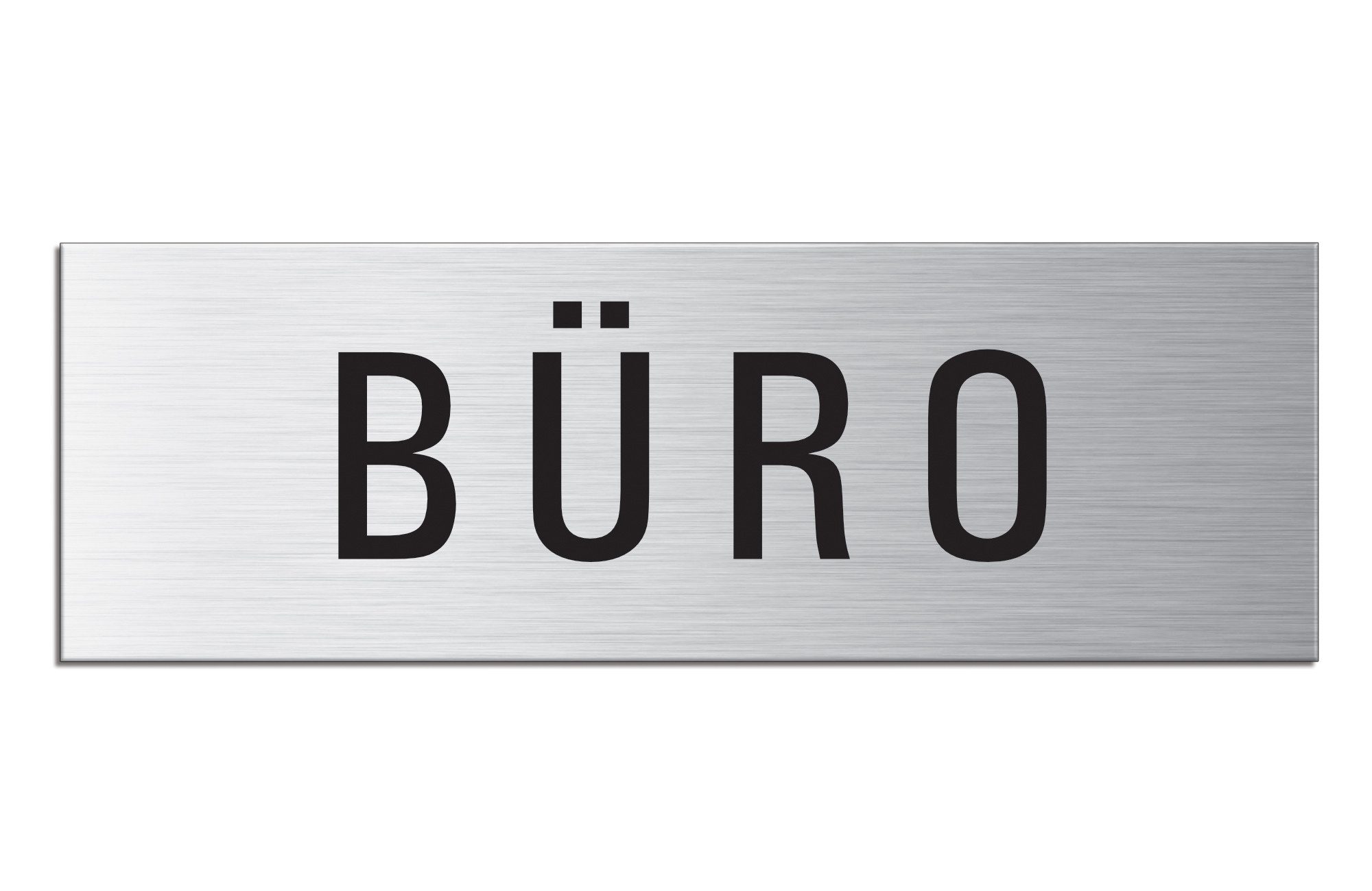 OFFORM DESIGN Hinweisschild Büro Schild 240x80 mm Aluminium selbstklebend, (1 St)