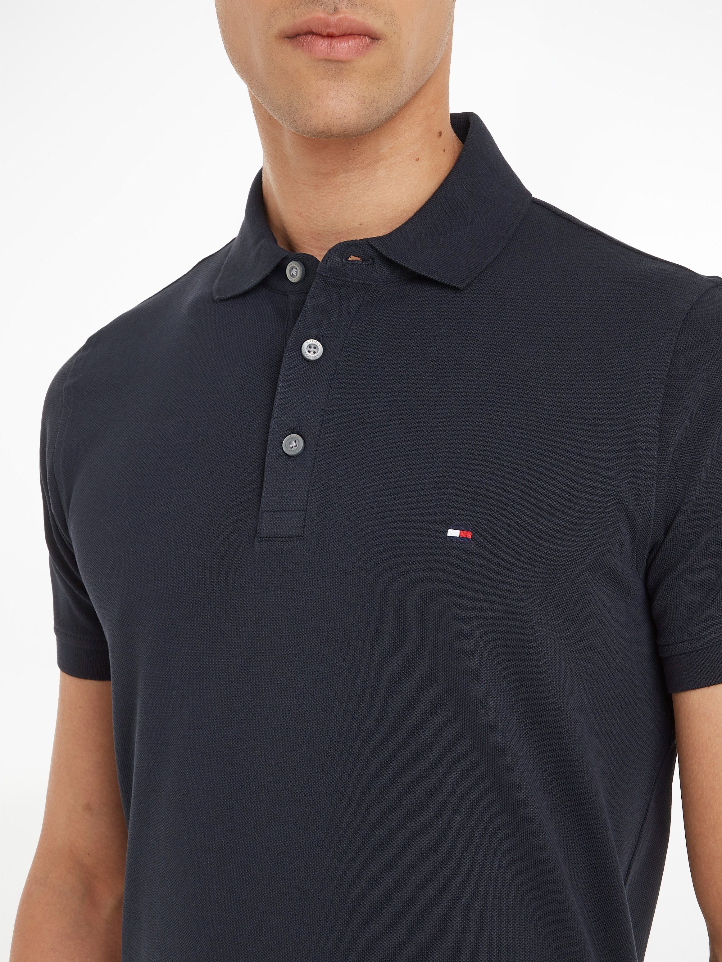 Tommy Hilfiger Poloshirt 1985 SLIM POLO mit Stickerei, Piqué-Qualität, Slim fit