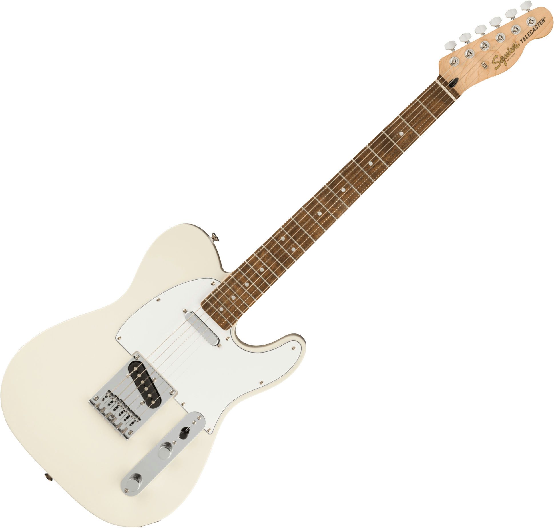 Squier E-Gitarre Affinity Telecaster LRL Olympic White, Telecaster, mit Lorbeer-Griffbrett