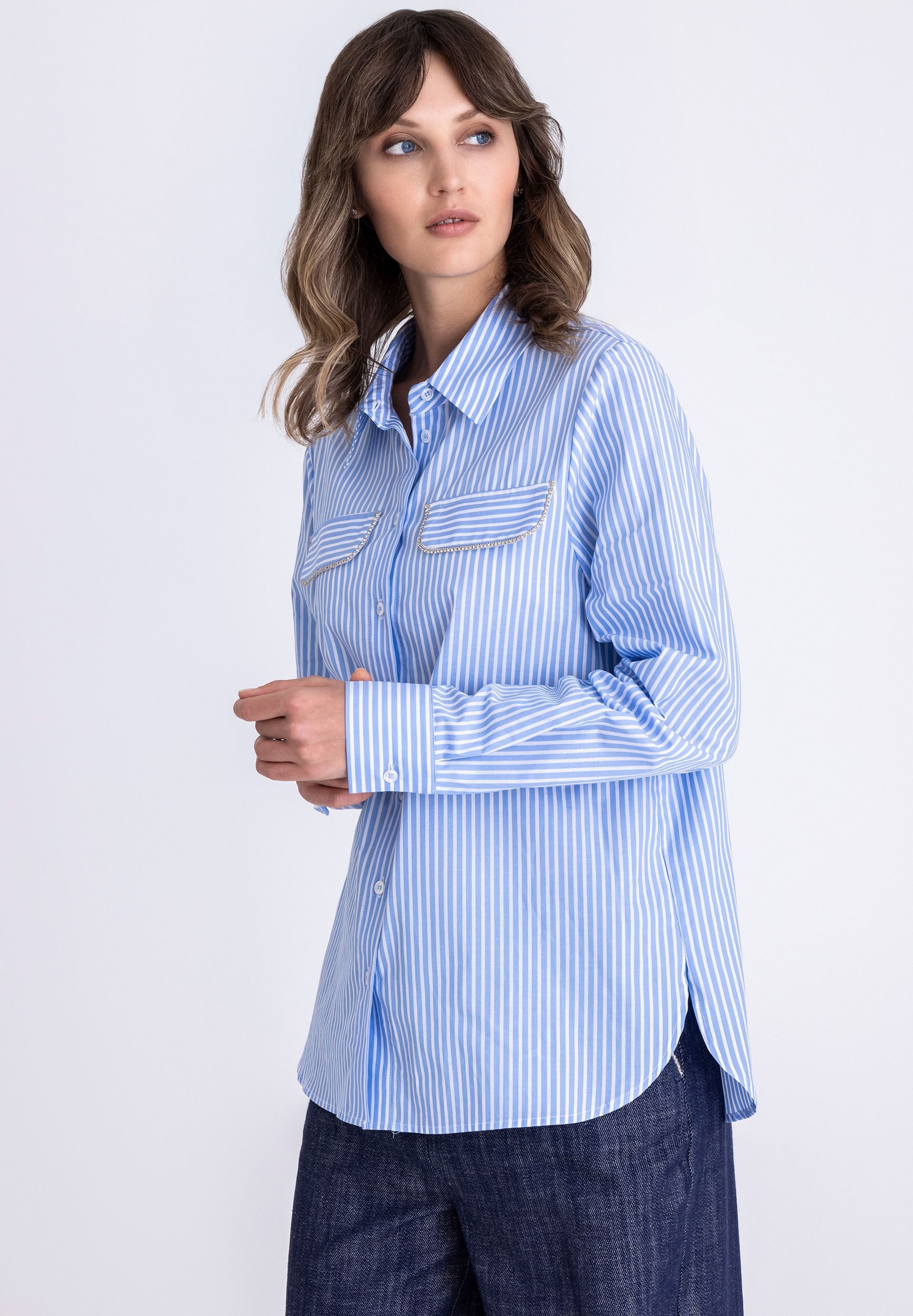 TUZZI Klassische Bluse mit Brusttaschen günstig online kaufen