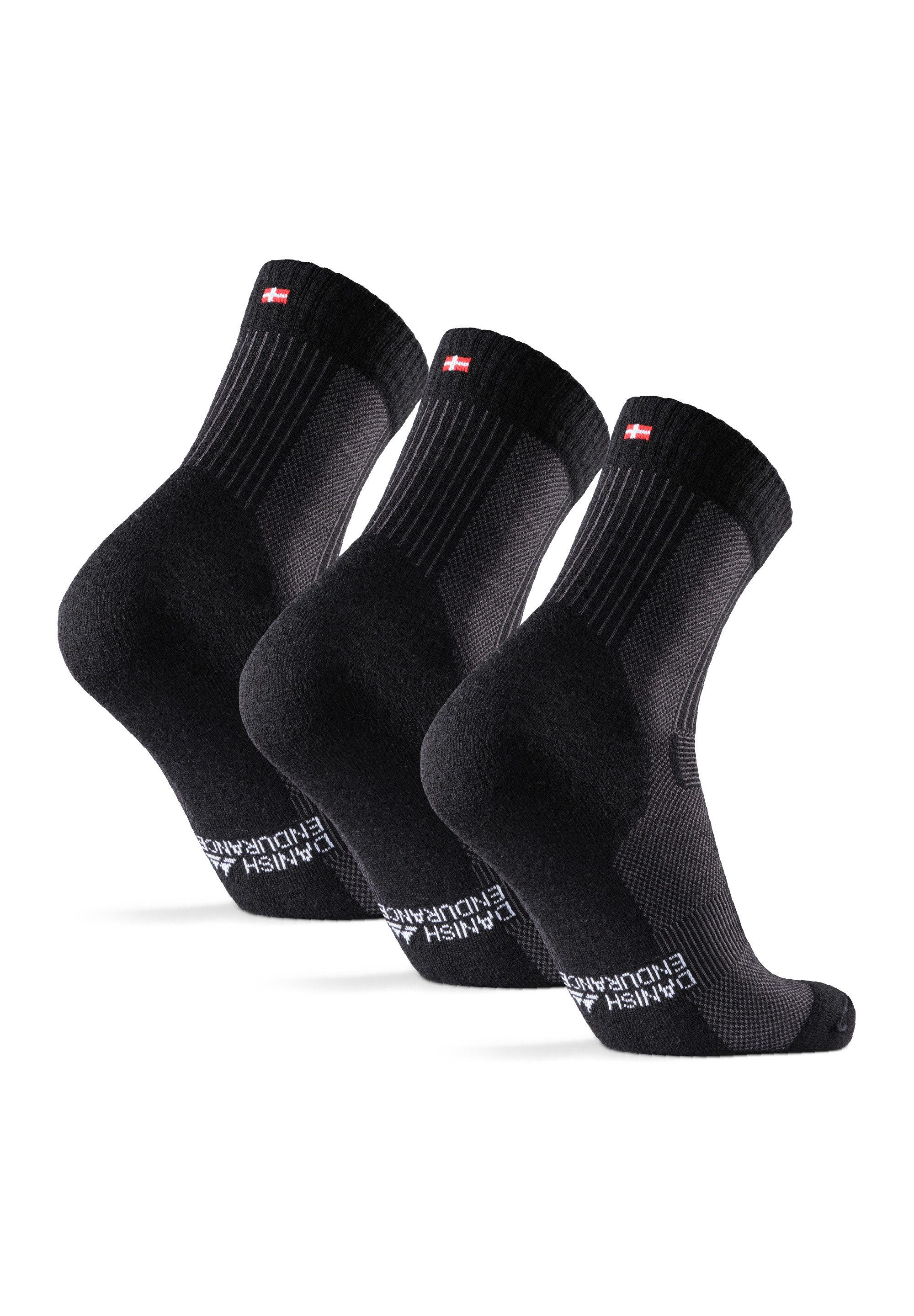 DANISH ENDURANCE Basicsocken Merino Hiking Light (3-Paar) Leicht & gepolste günstig online kaufen