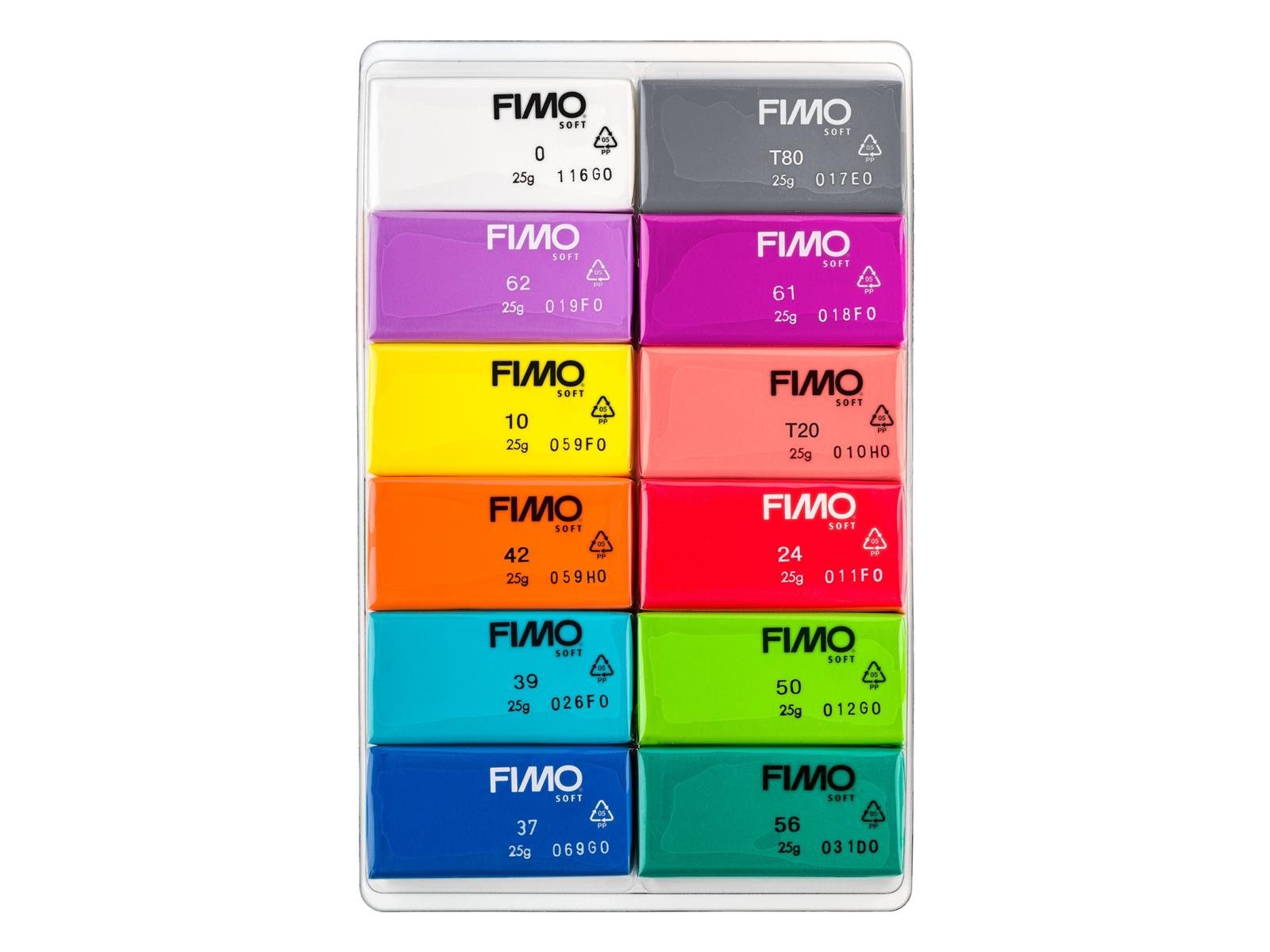Modelliermasse STAEDTLER FIMO soft 8023 C Modelliermasse-Set - 12 Halbblöcke je 25 g