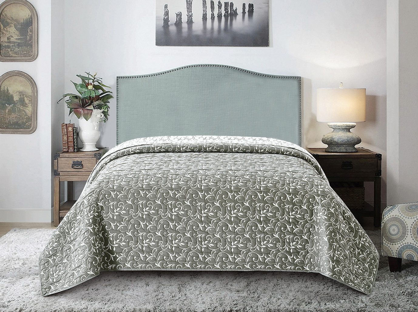 Delindo Lifestyle Tagesdecke Ornamente, Bettüberwurf für günstig online kaufen