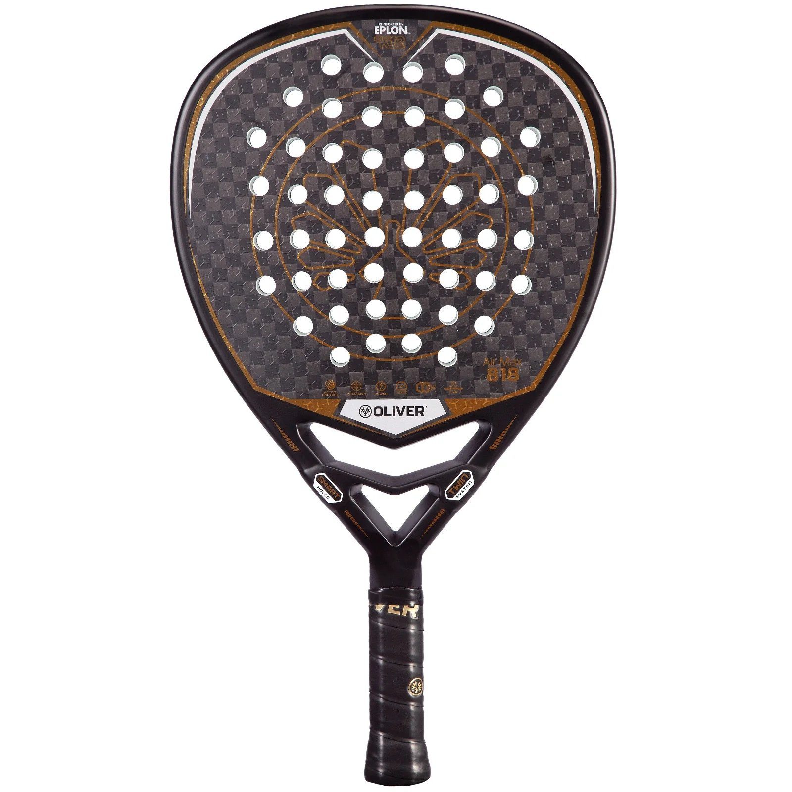 Padelschläger Air Max 818 350g/Diamant schwarz/gold