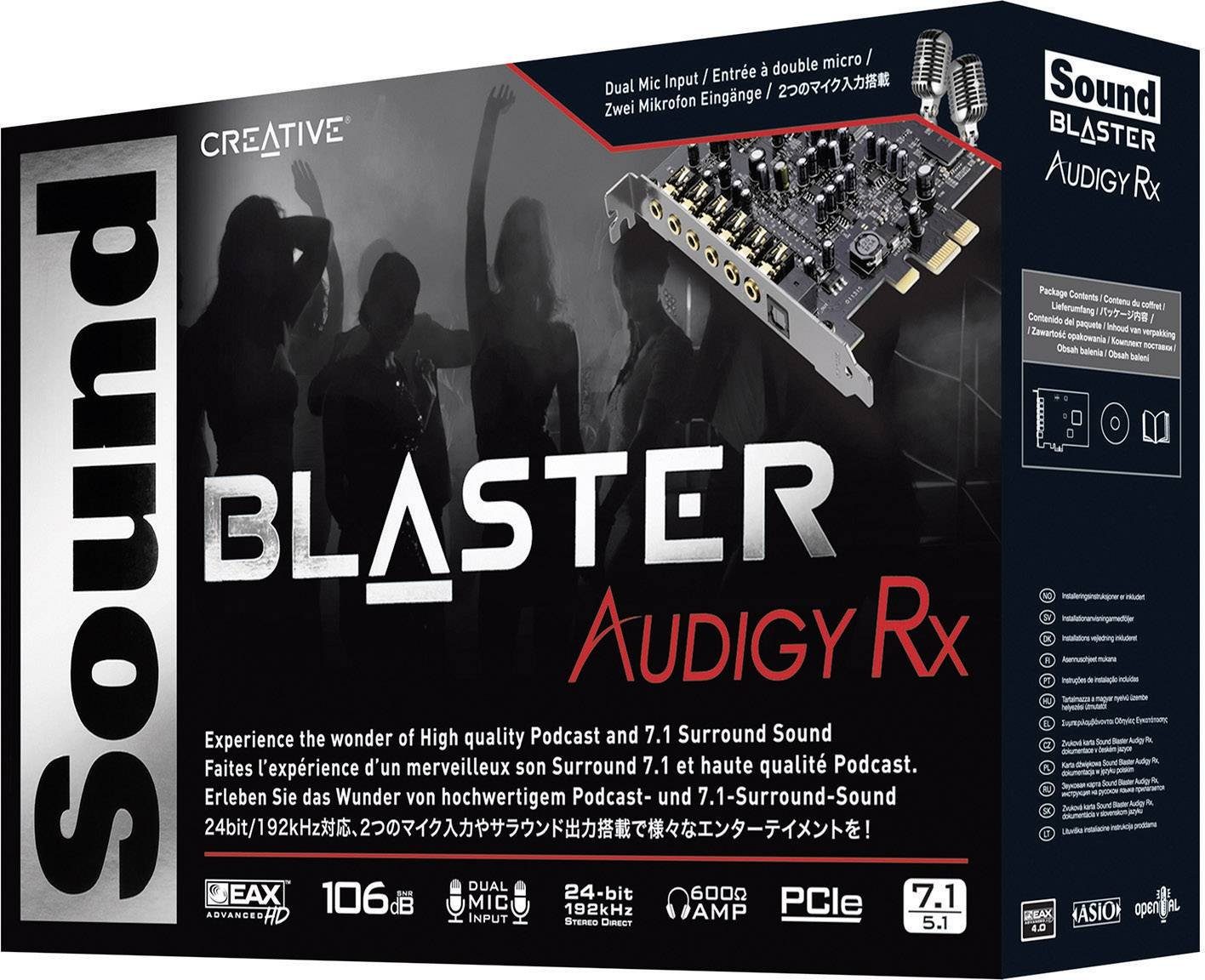 Soundblaster Audigy RX PCI-E Soundkarte