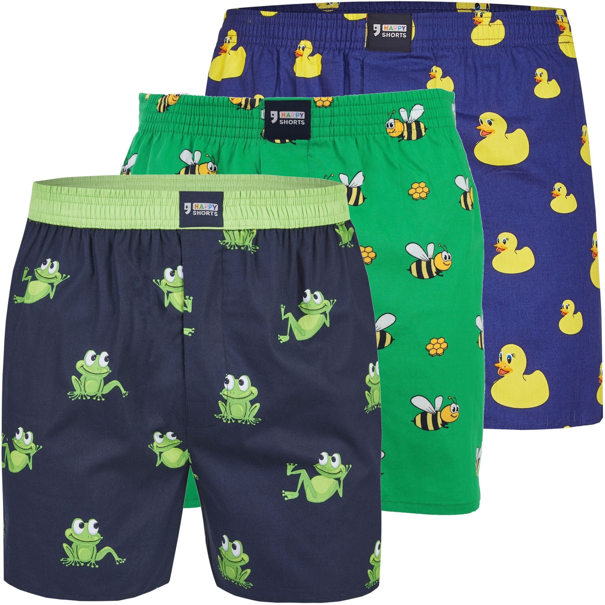 HAPPY SHORTS Boxershorts Happy Shorts X Herren Boxershorts, Boxer Shorts mit Suspense Farbwahl (1-St)