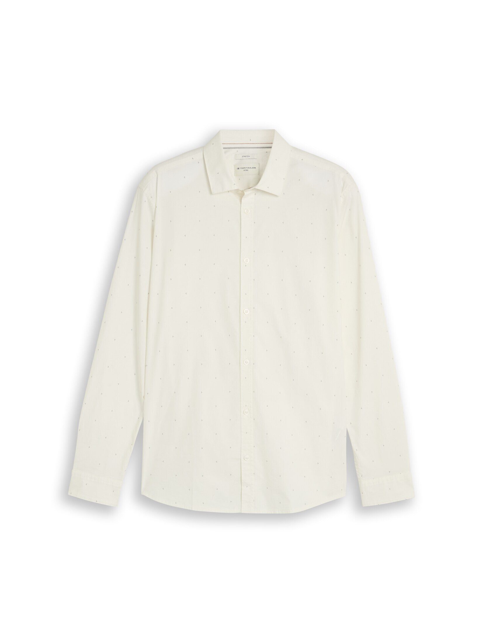 TOM TAILOR Langarmhemd Blusen & Shirts Fitted Hemd mit Stretch