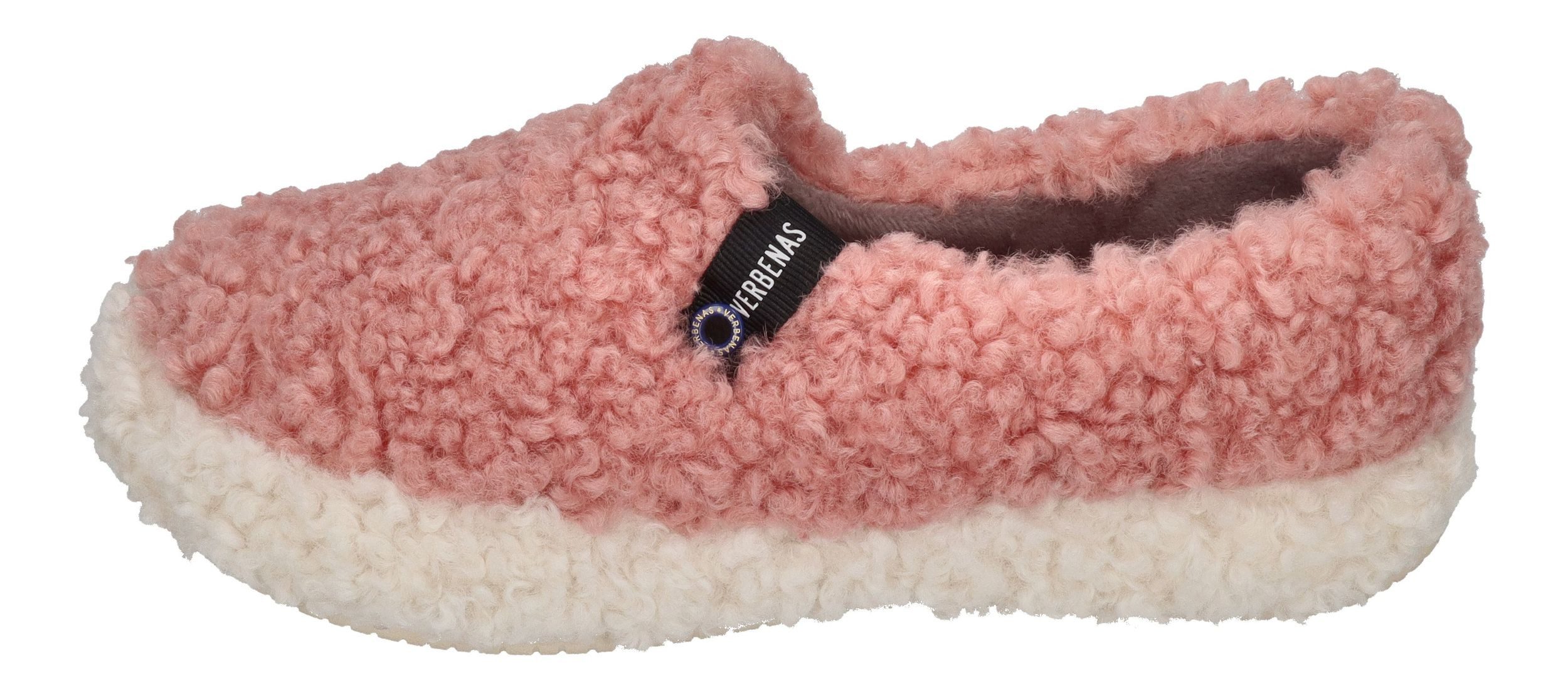 VERBENAS YECLA CURLY Hausschuh Rosa Crudo
