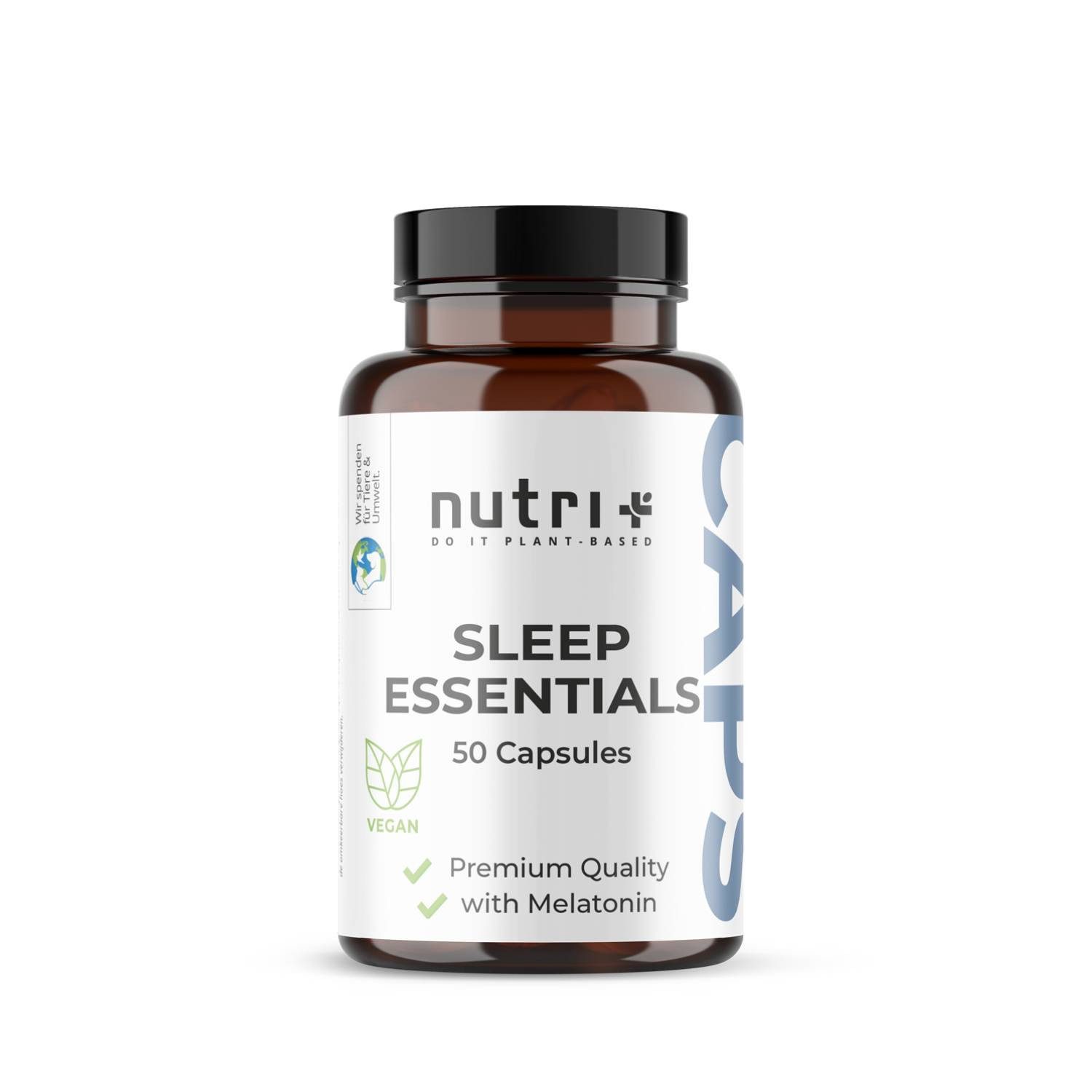 nutri+ Sleep Essentials mit Baldrian und Melatonin als Einschlafhilfe Kapseln