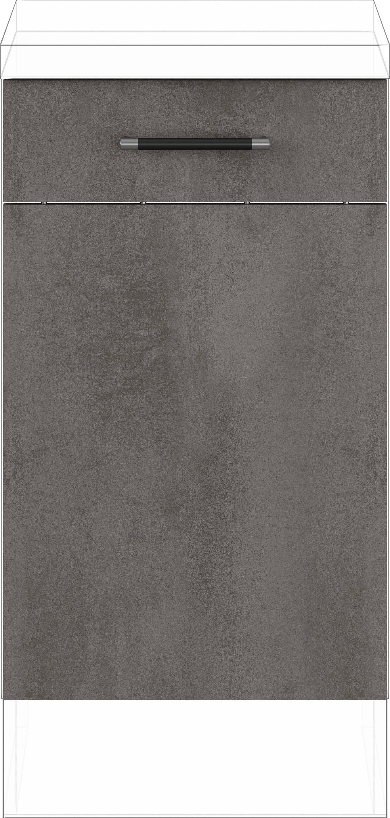 IMPULS KÜCHEN Türfront "Prag", Breite/Höhe: 45/71,7 cm, für einen vollintegrierten Geschirrspüler, mit verstifteter Front