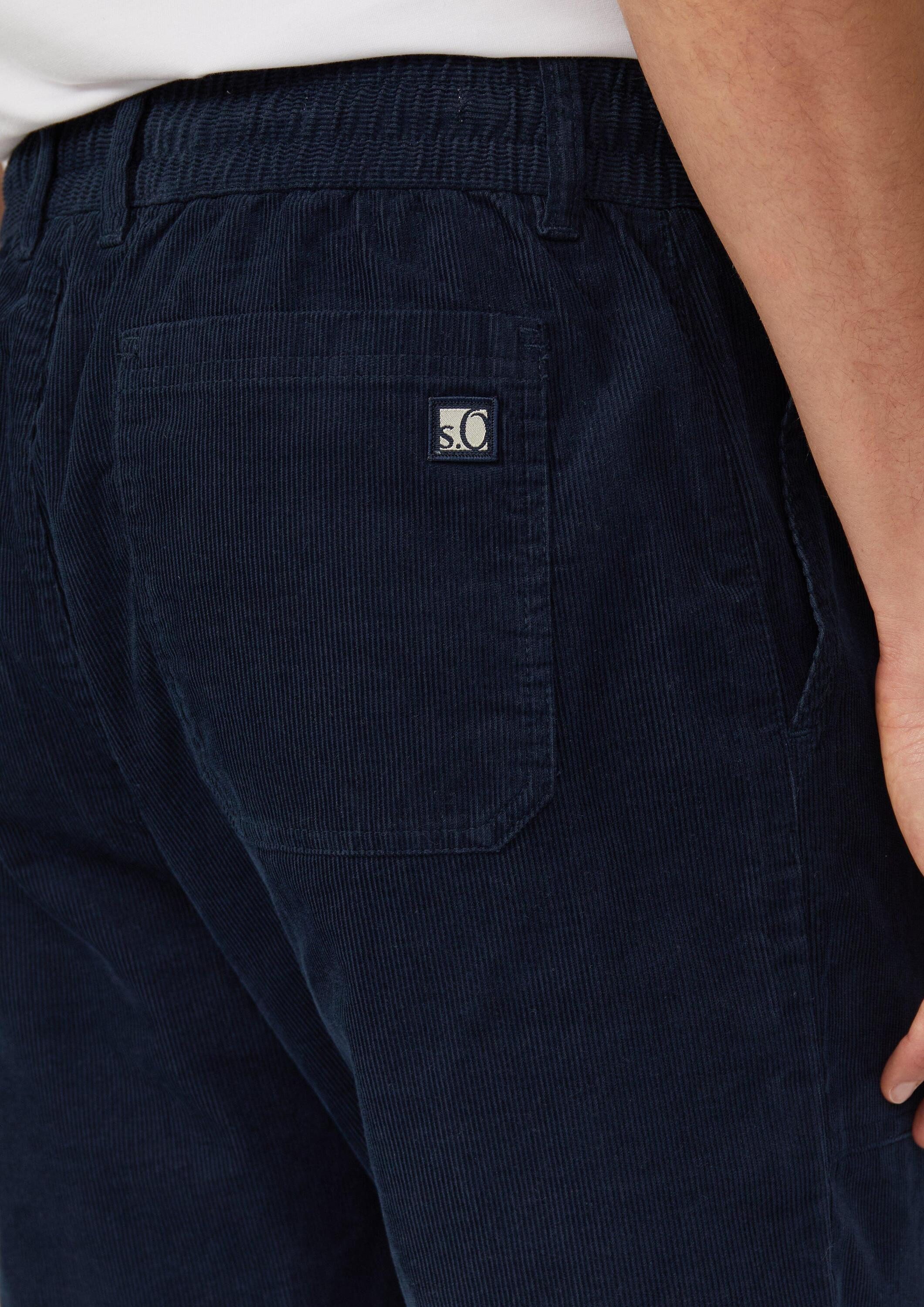 s.Oliver Chinos Hose DETROIT Detroit: Relaxed-Fit-Hose aus Cord mit Tunnelzug