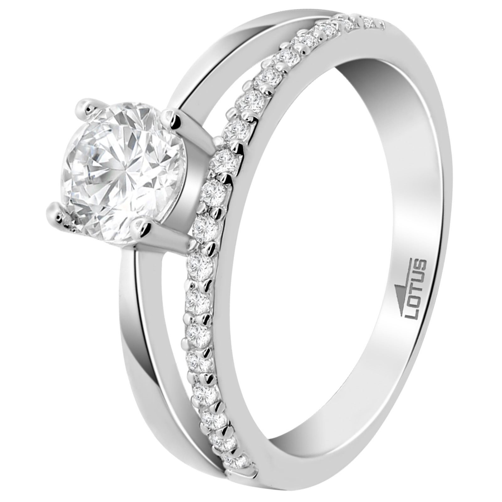 Silberring LOTUS Silver Ring Zirkoniastein 925