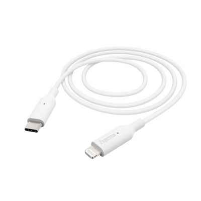 Hama USB-Kabel Ladekabel, USB-C - Lightning, 1 m, Weiß USB-Kabel