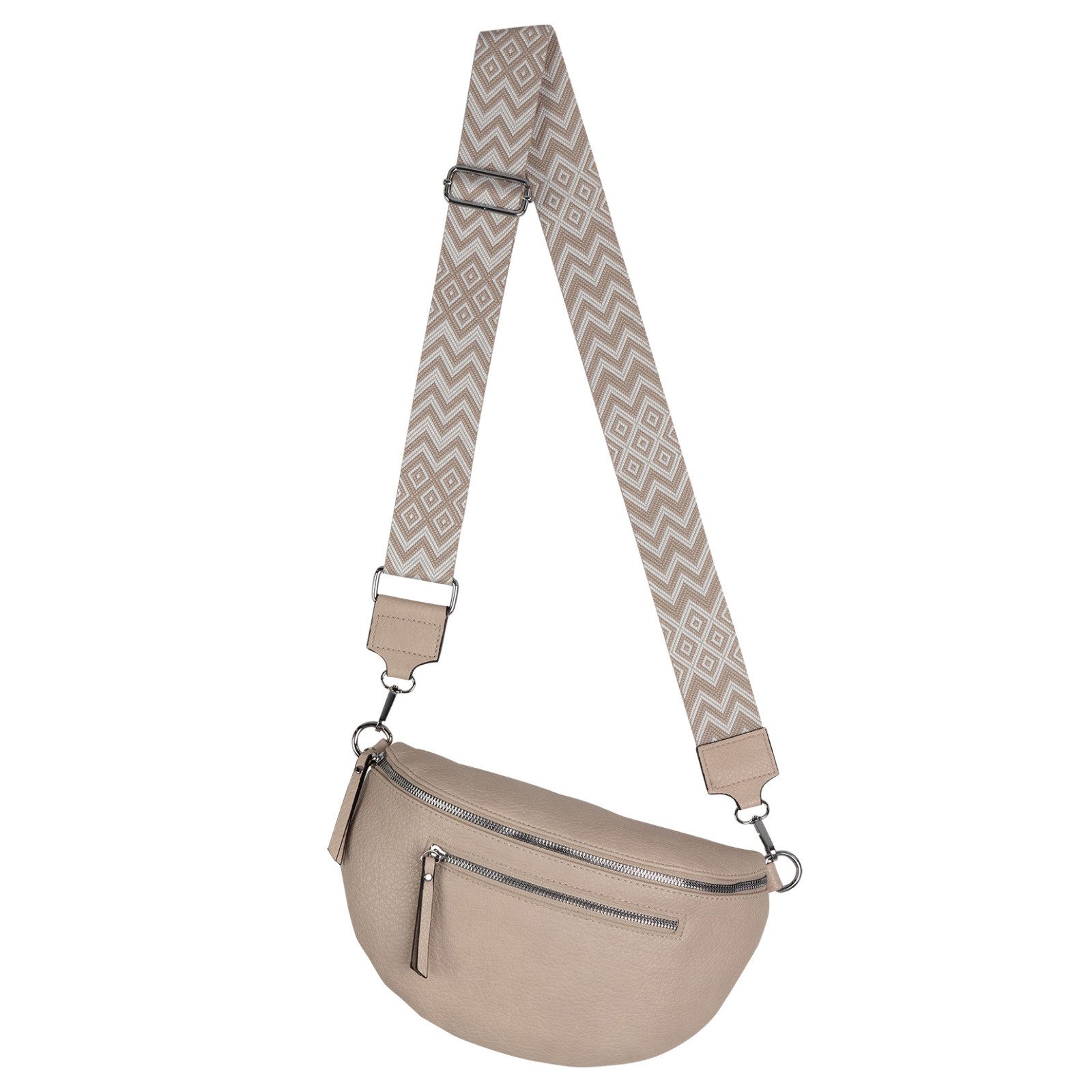 Gürteltasche Bauchtasche Umhängetasche Crossbody-Bag Kunstleder Italy-Design
