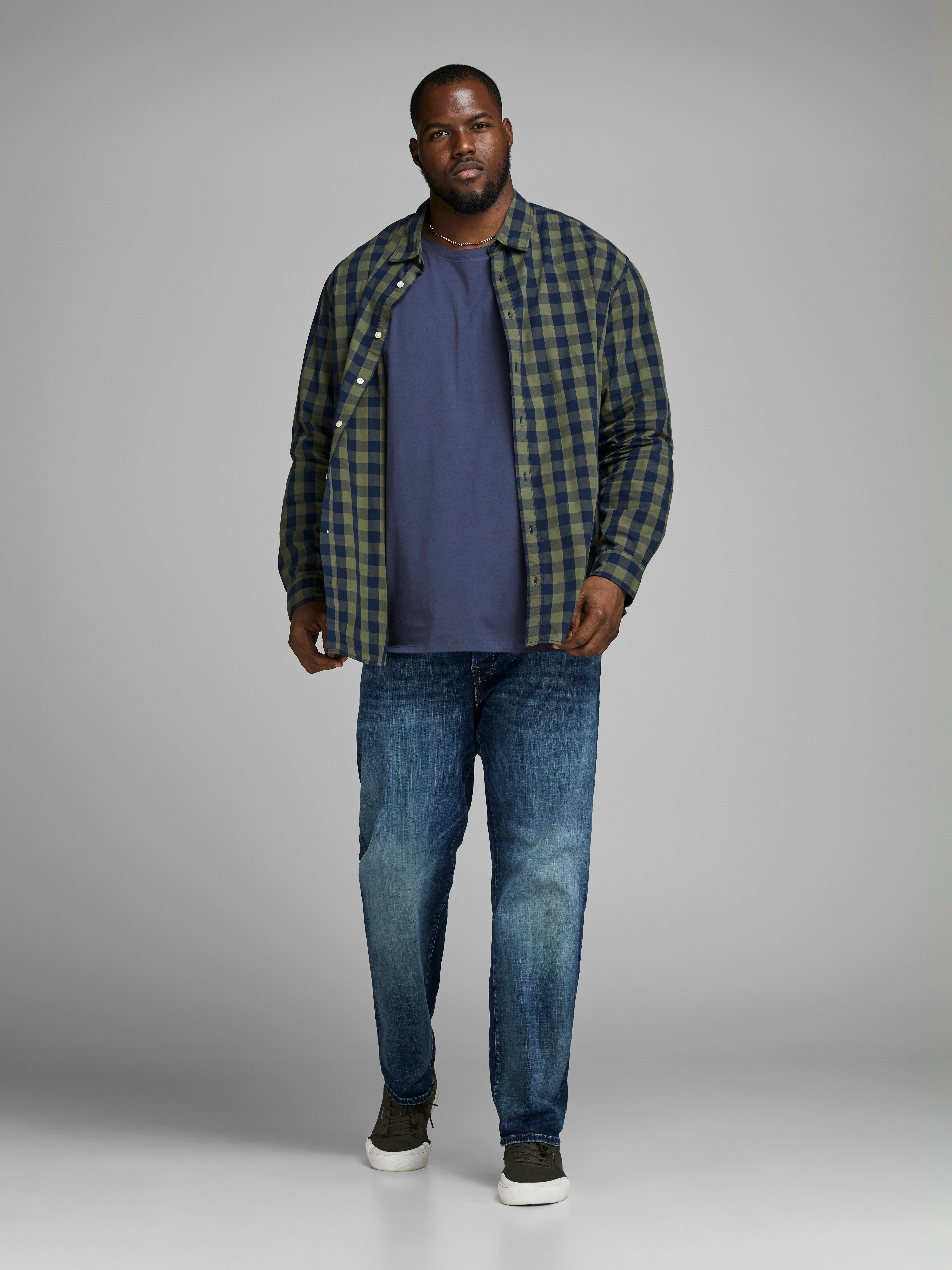 Jack & Jones PlusSize Rundhalsshirt JJEORGANIC BASIC TEE SS O-NECK NOOS PLS mit Rundhalsausschnitt