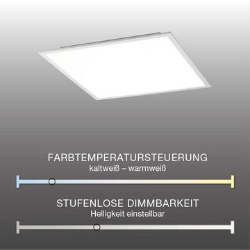Paul Neuhaus Smarte LED-Leuchte LED Panel Deckenleuchte Q-FLAG Smart Home, Smart Home, CCT-Farbtemperaturregelung, Dimmfunktion, Memoryfunktion, mit Leuchtmittel, dimmbar, warmweiß - neutralweiß per Fernbedienung