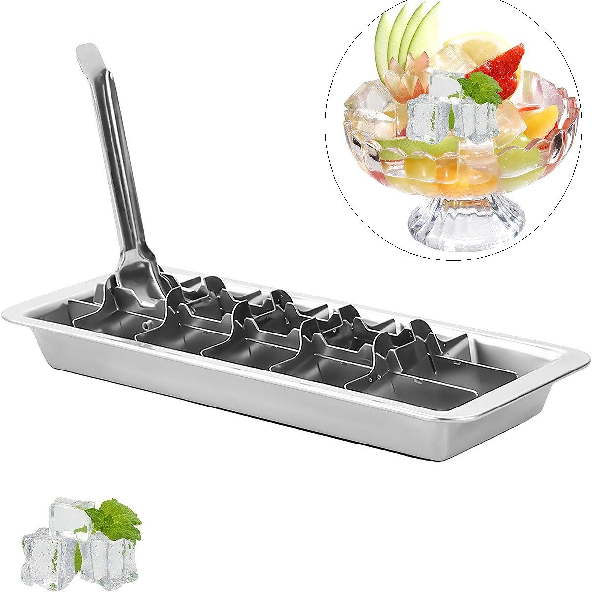Eiswürfelform Eiswürfelform,Edelstahl,BPA-frei,Eiswürfelformen für Partys und Küchen