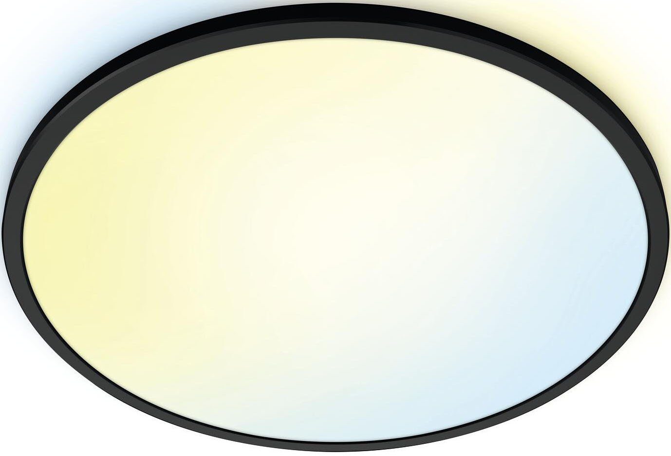 WiZ LED Deckenleuchte Super Slim, Bluetooth, LED fest integriert, warmweiß - kaltweiß, Schlankes, schmales Design