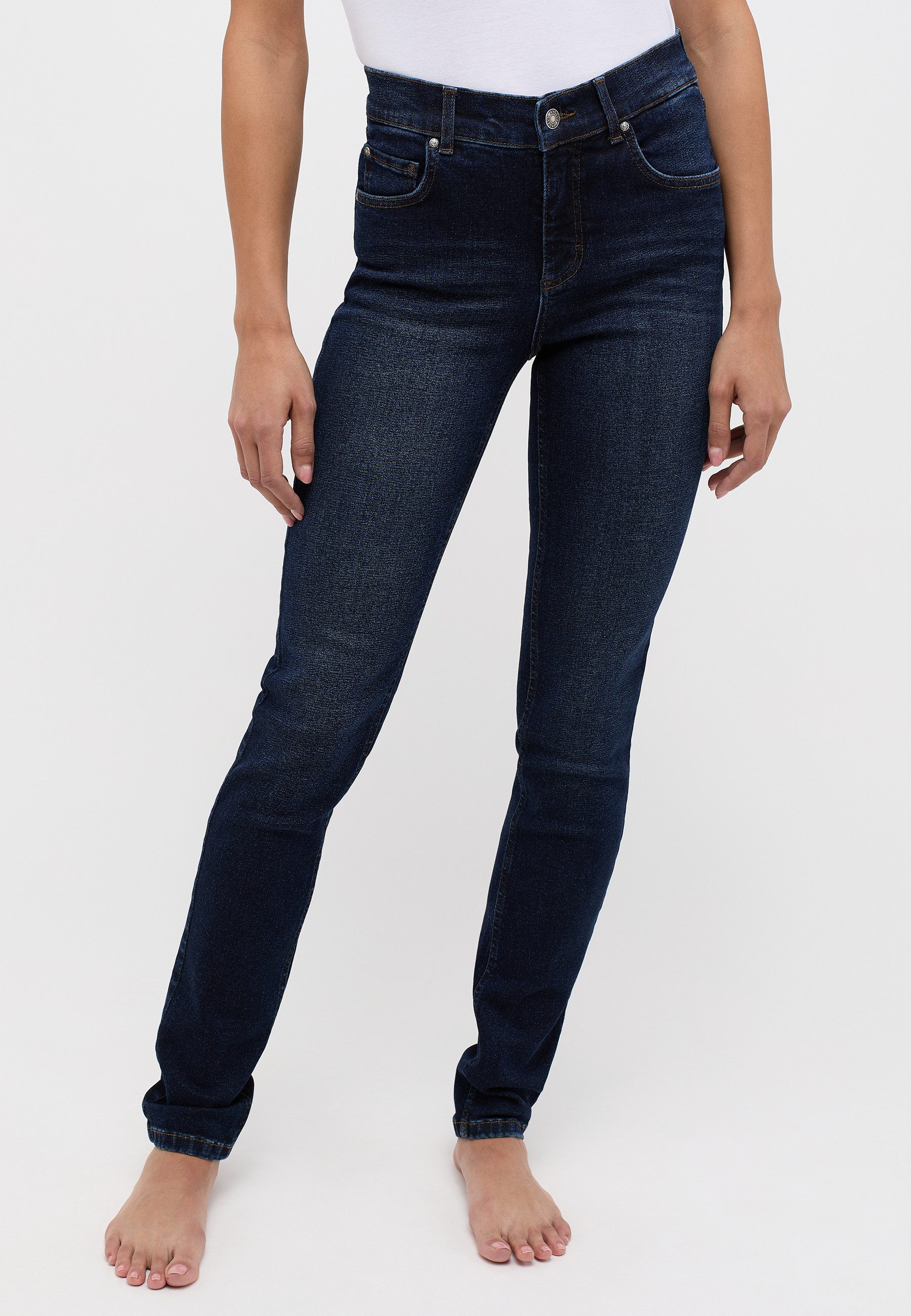 ANGELS Slim-fit-Jeans SKINNY aus Baumwollmischung, mit Gürtelschlaufen