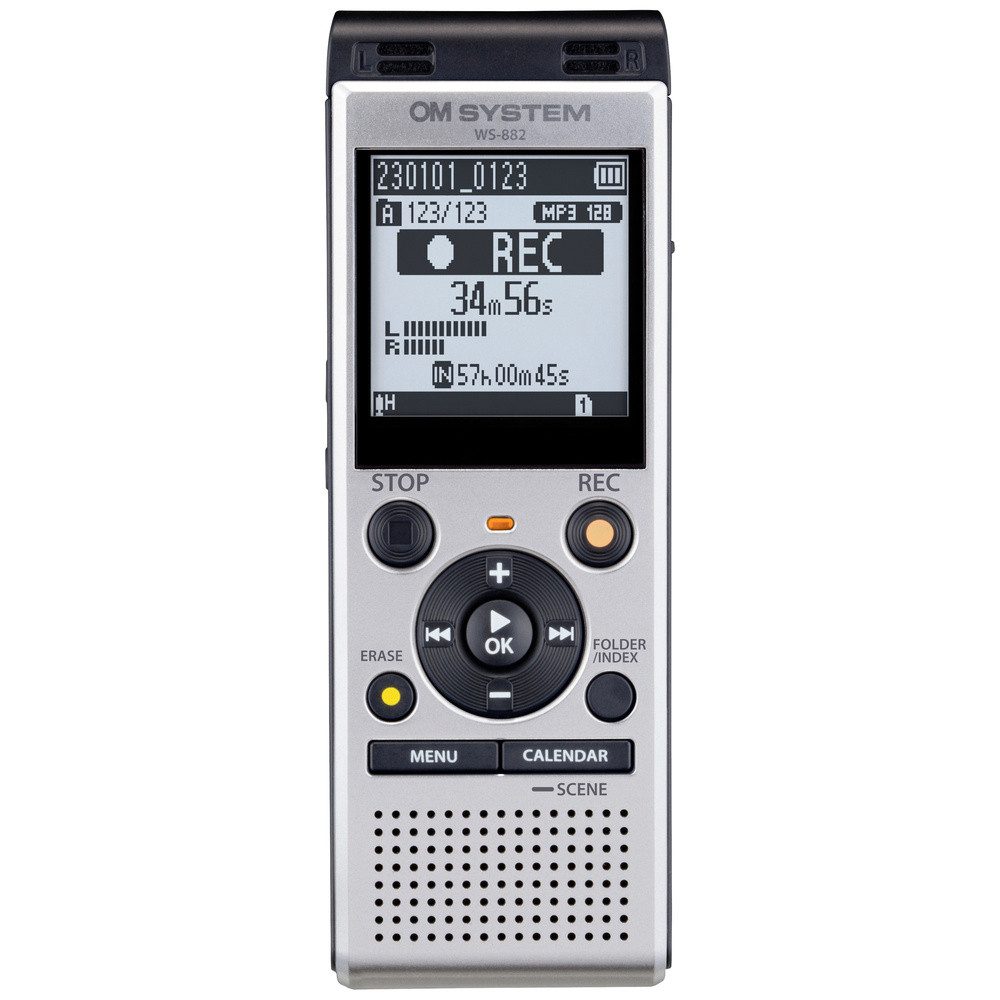 OM SYSTEM OM System WS-882 Digitales Diktiergerät Aufzeichnungsdauer (max) 1040 Digitales Diktiergerät