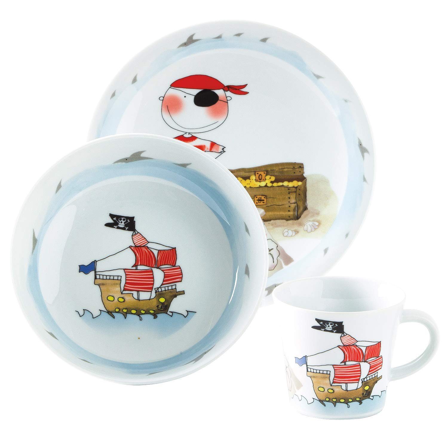 KAHLA Kindergeschirr-Set Kids (3-tlg), 1 Personen, Porzellan, Made in Germany
