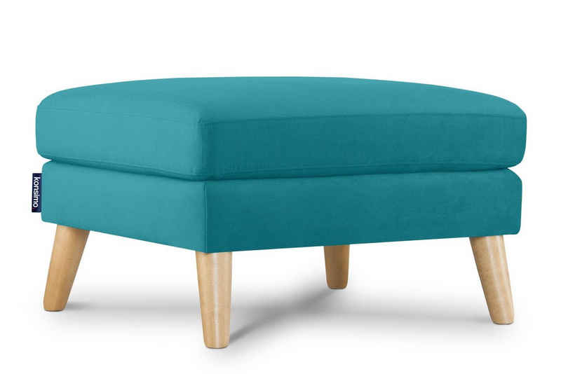 Konsimo Sitzhocker TAGIO (Sitzhoker), Scandi-Stil, Made in Europe, Gestell aus Massivholz