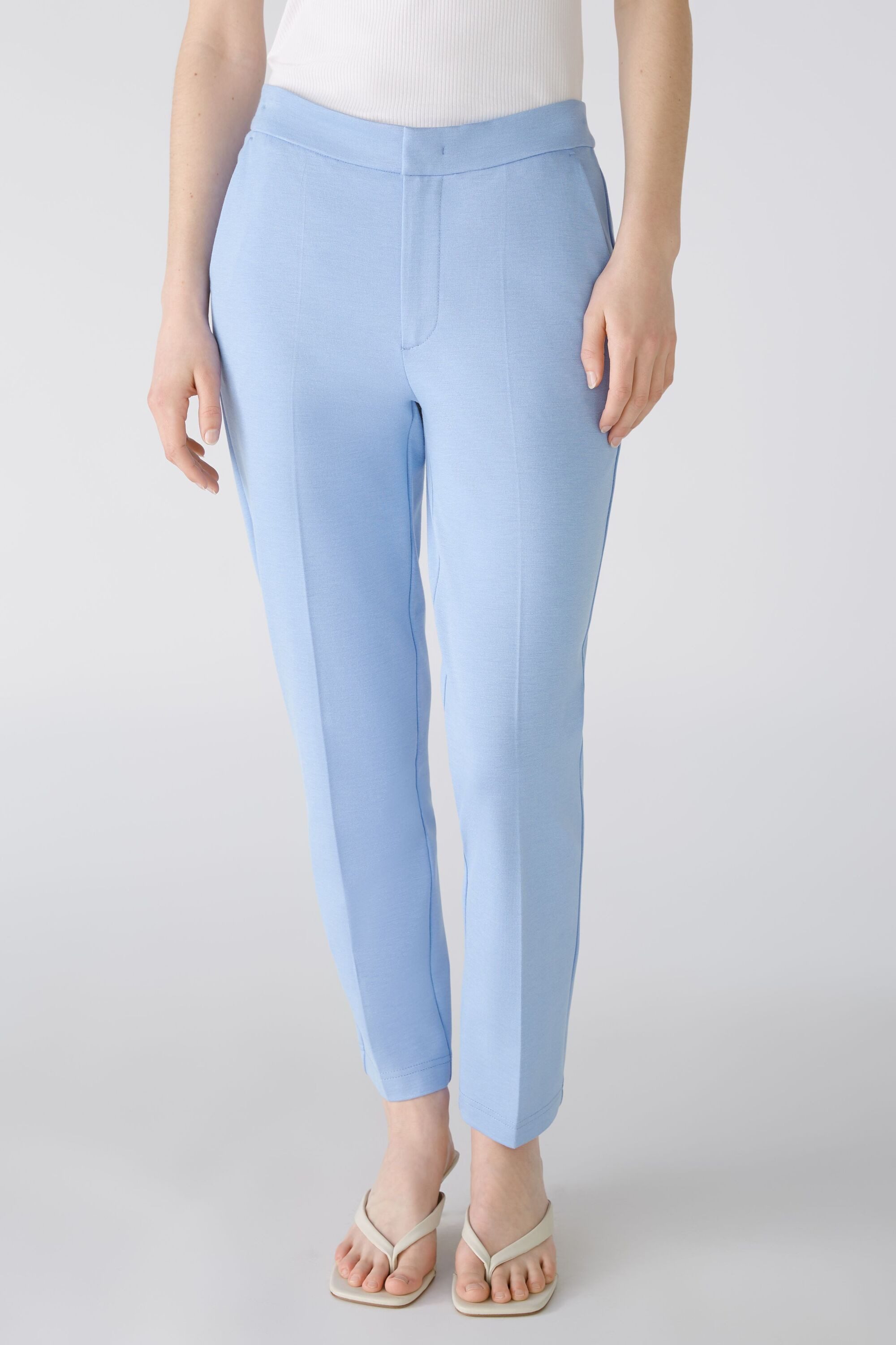 Oui Stoffhose FEYLIA Jerseyhose Slim Fit, günstig online kaufen