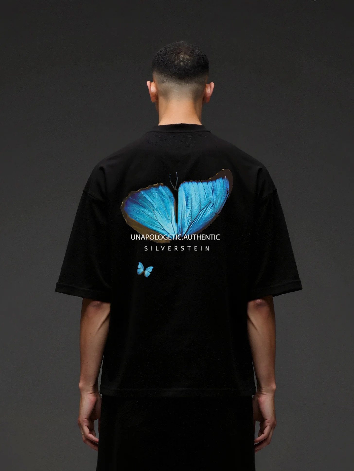 SILVERSTEIN OFFICIAL T-Shirt Black "Wing-Butterfly" Unisex Schwarz Oversize T-Shirt SV-204 (1-tlg., 1x T-Shirt)