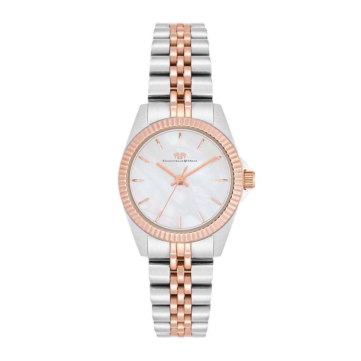 Rhodenwald & Söhne Quarzuhr Cassina silber/roségold, günstig online kaufen