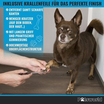 Pätsworld Krallenschneider Profi Krallenschere für Hunde & Katzen - Tiersalon Qualität