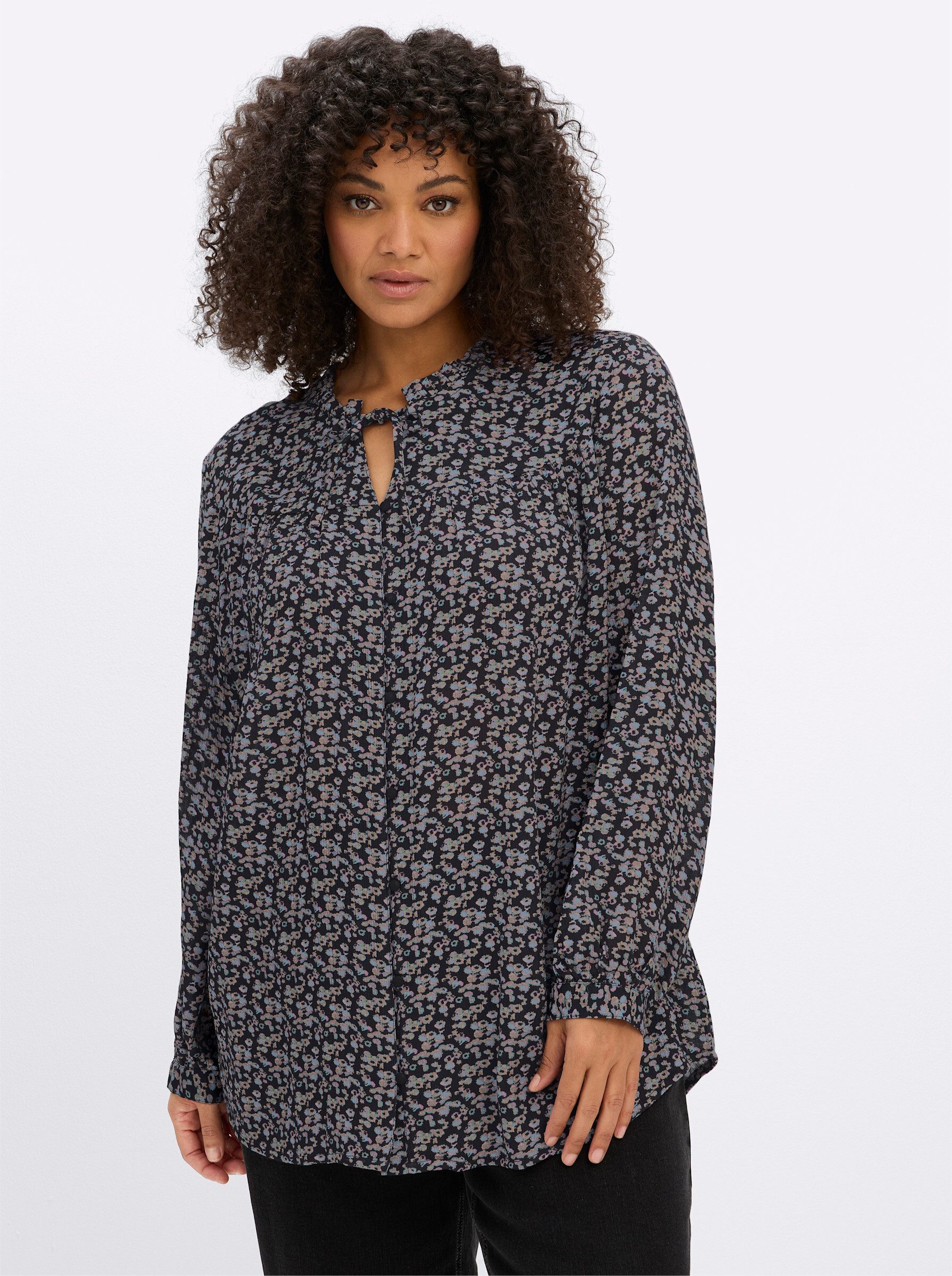 Sheego Klassische Bluse Langarm-Bluse Langarm