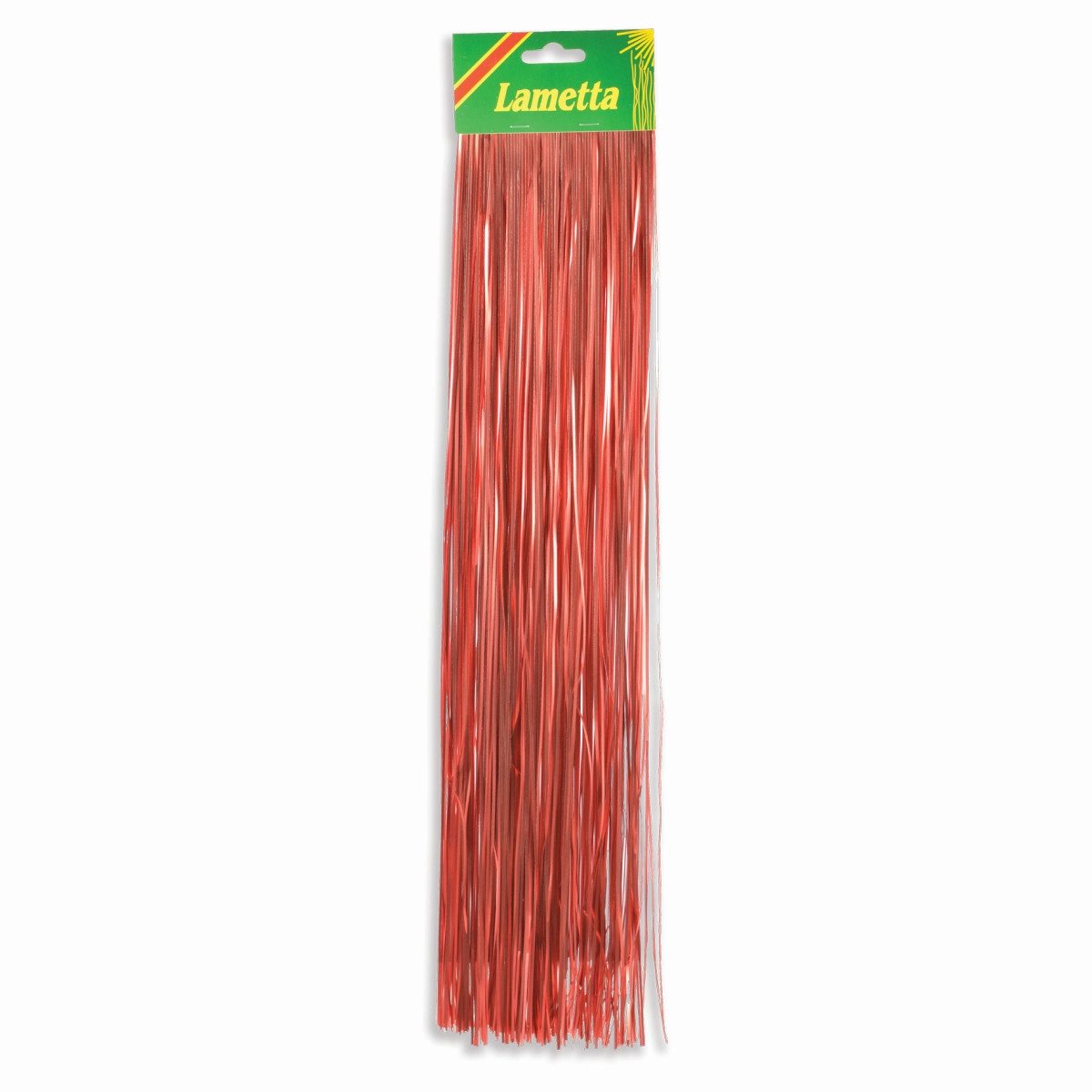 RIFFELMACHER & WEINBERGER Weihnachtsbaumkugel Lametta, Rot Matt, 50 cm Länge, 300 Fäden, Wei