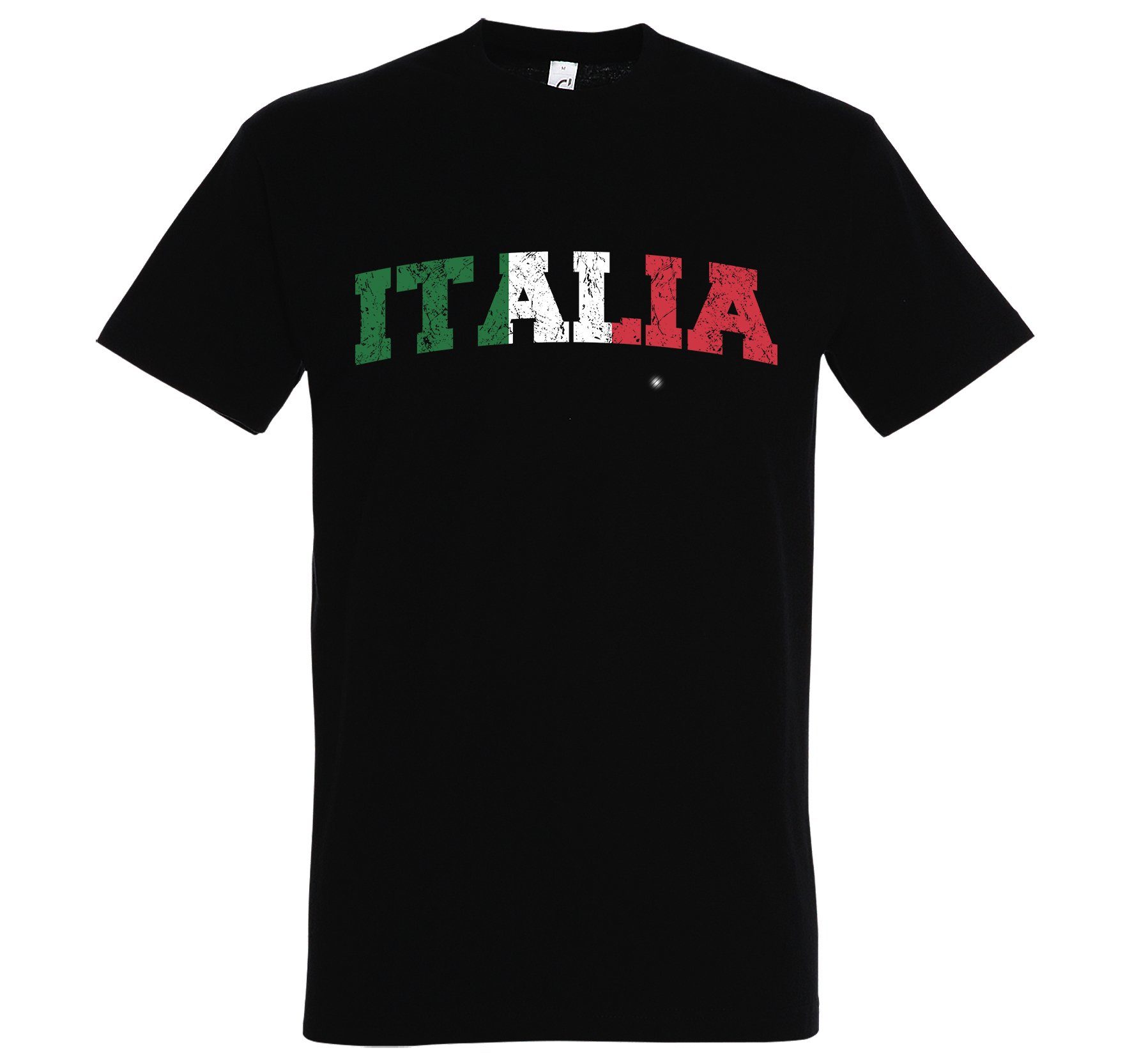 mit Designz Youth T-Shirt Spruch Herren Italia Schwarz lustigem T-Shirt