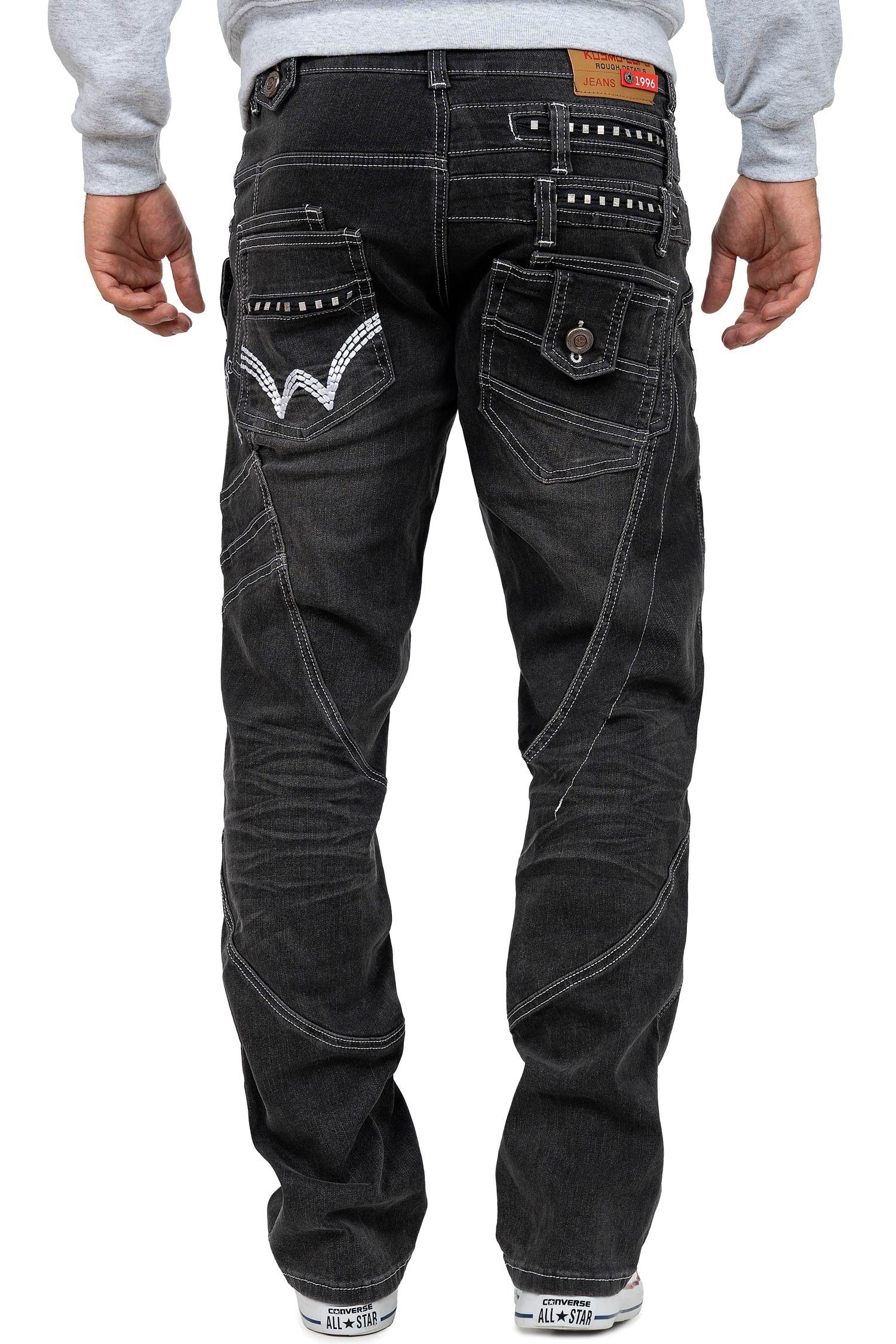 Kosmo Lupo 5-Pocket-Jeans Auffällige Herren Hose günstig online kaufen