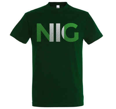 Youth Designz T-Shirt Nigeria Herren T-Shirt im Fußball Look mit NIG Frontprint