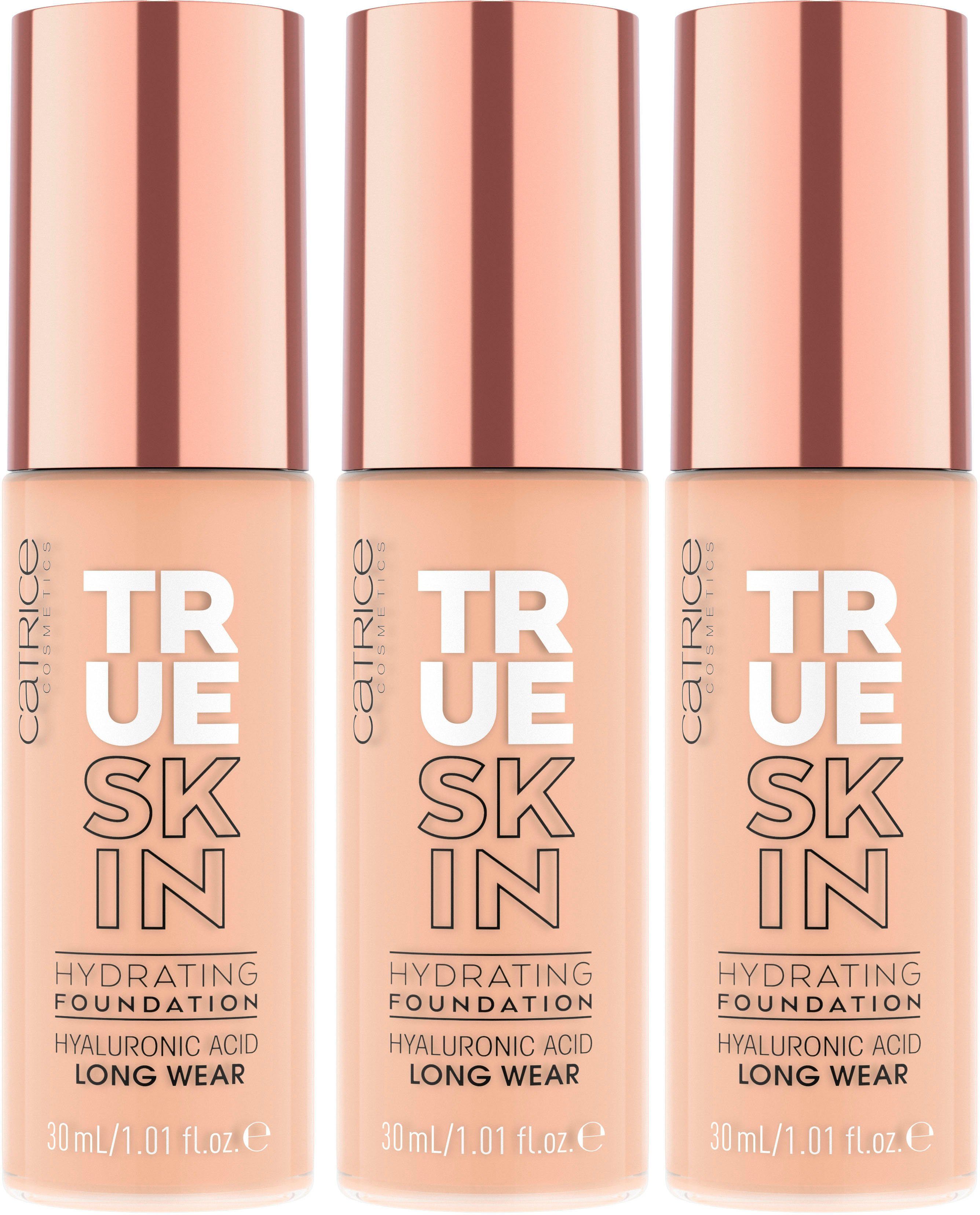 Catrice Make-up True Skin Hydrating Foundation, 3-tlg.