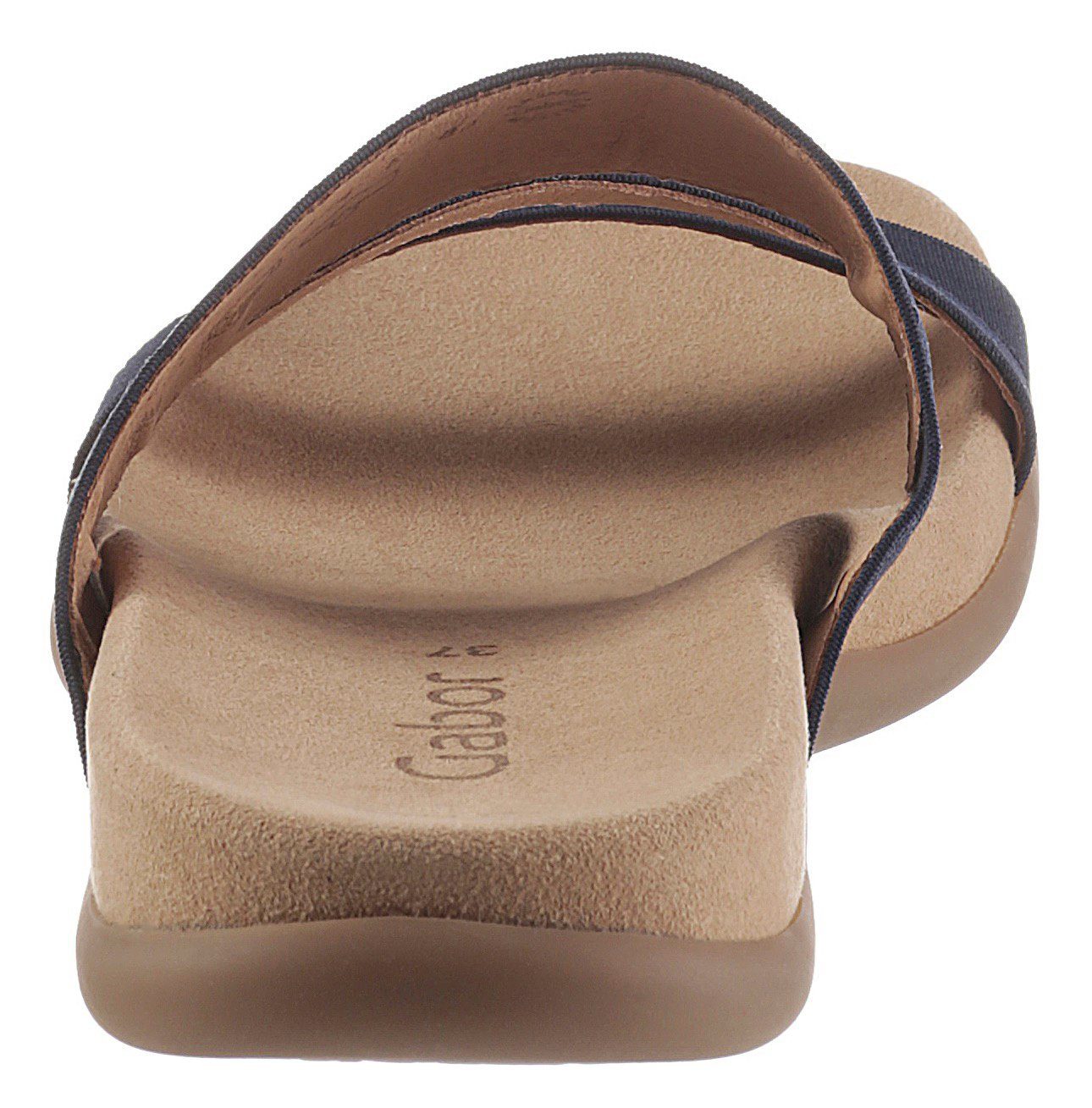 Gabor Pantolette Keilabsatz, Sommerschuh, Schlappen mit atmungsaktivem Lederfutter