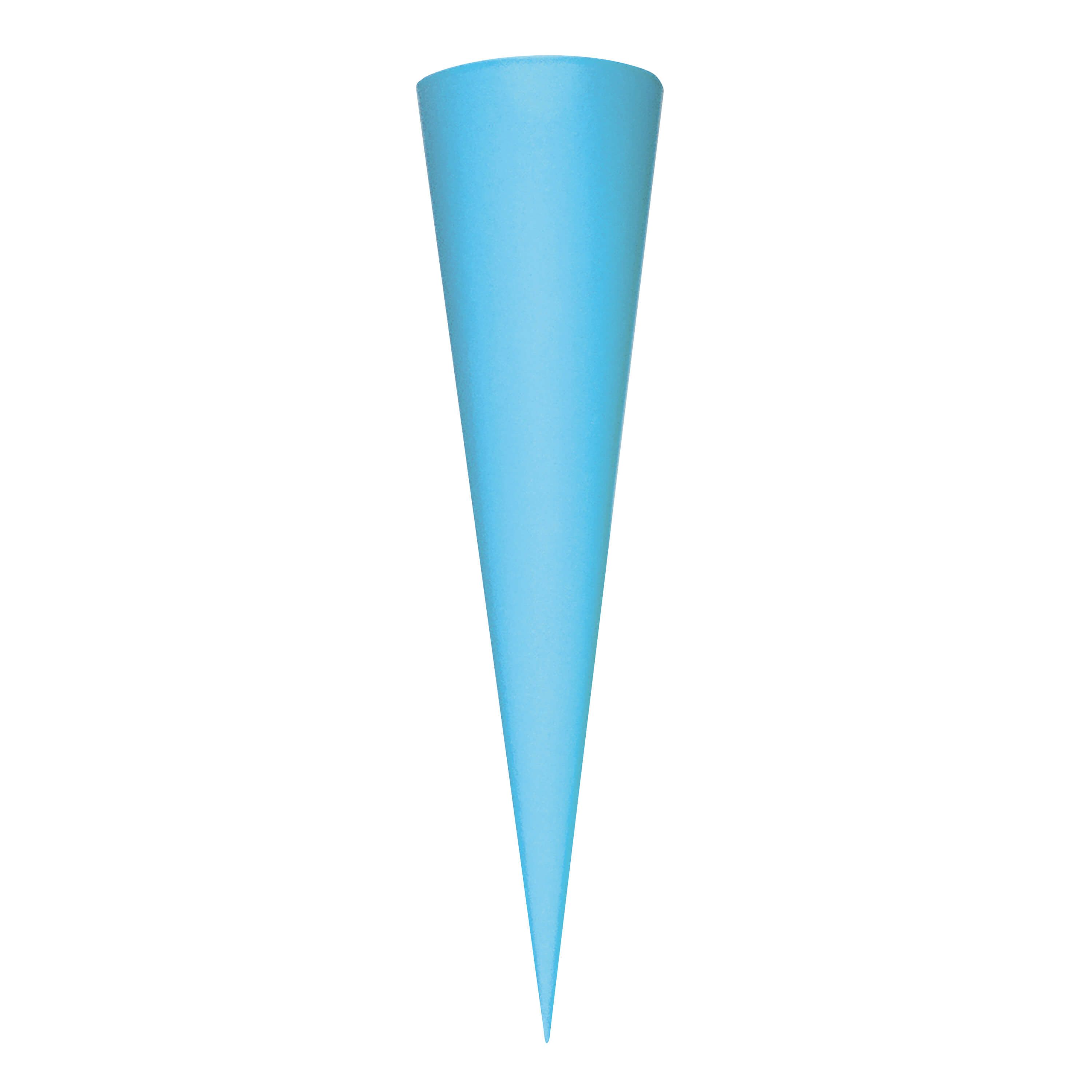 Goldbuch Schultüte Goldbuch Bastelschultüte hellblau, ohne Verschluss - 70cm, Verschluss ohne