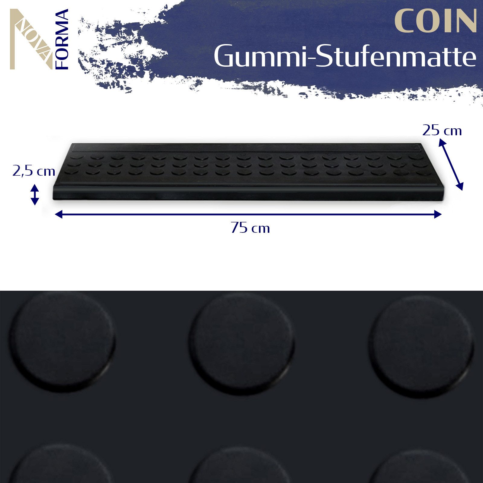 Nova Forma Stufenmatte Gummi Treppenmatten für den Außenbereich, Beständige günstig online kaufen