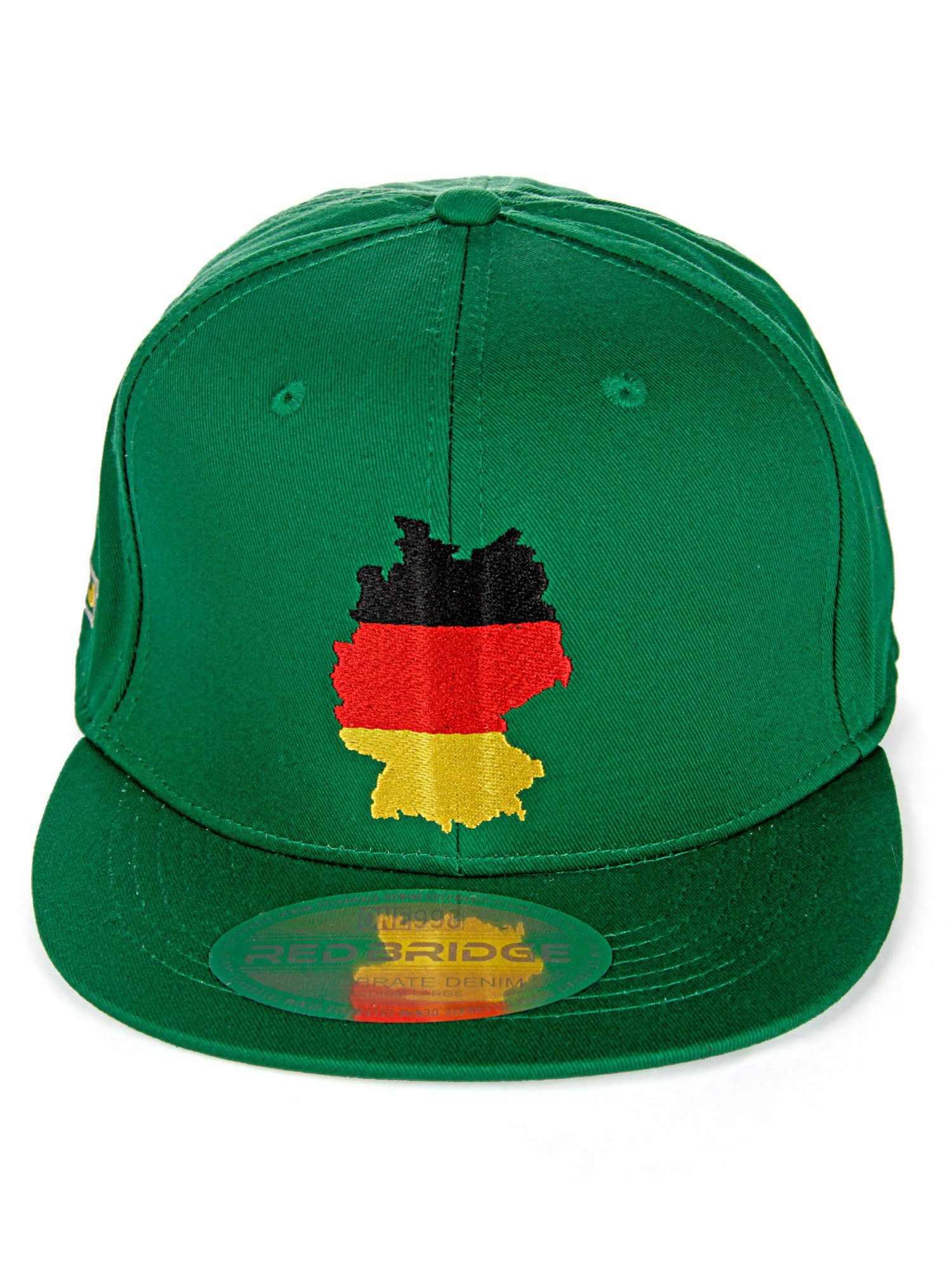 Shoreham grün trendiger Cap Baseball Deutschland-Stickerei mit RedBridge
