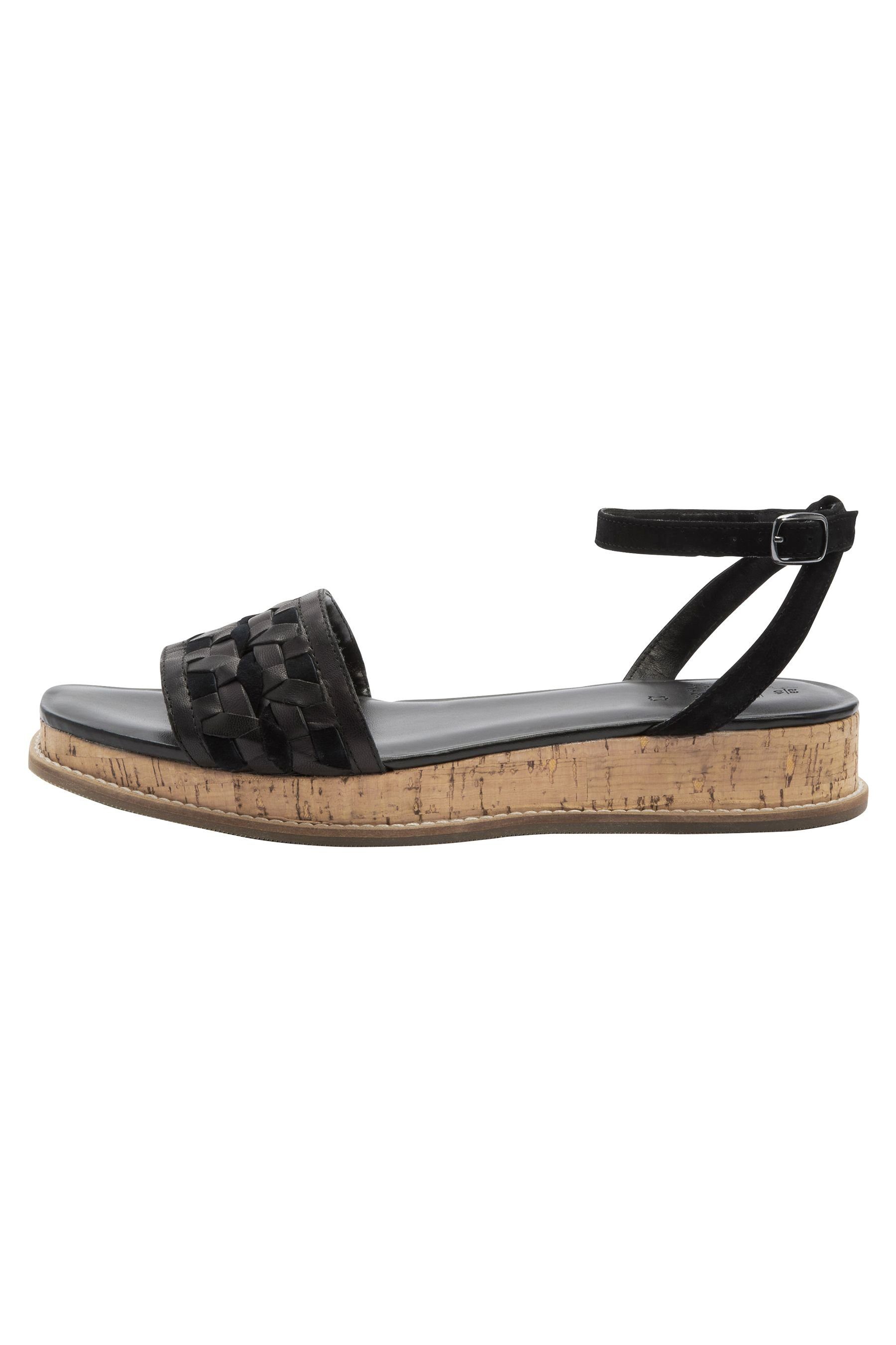 Next Forever aus Leder Black Sandale Comfort® Riemchensandalen (1-tlg)