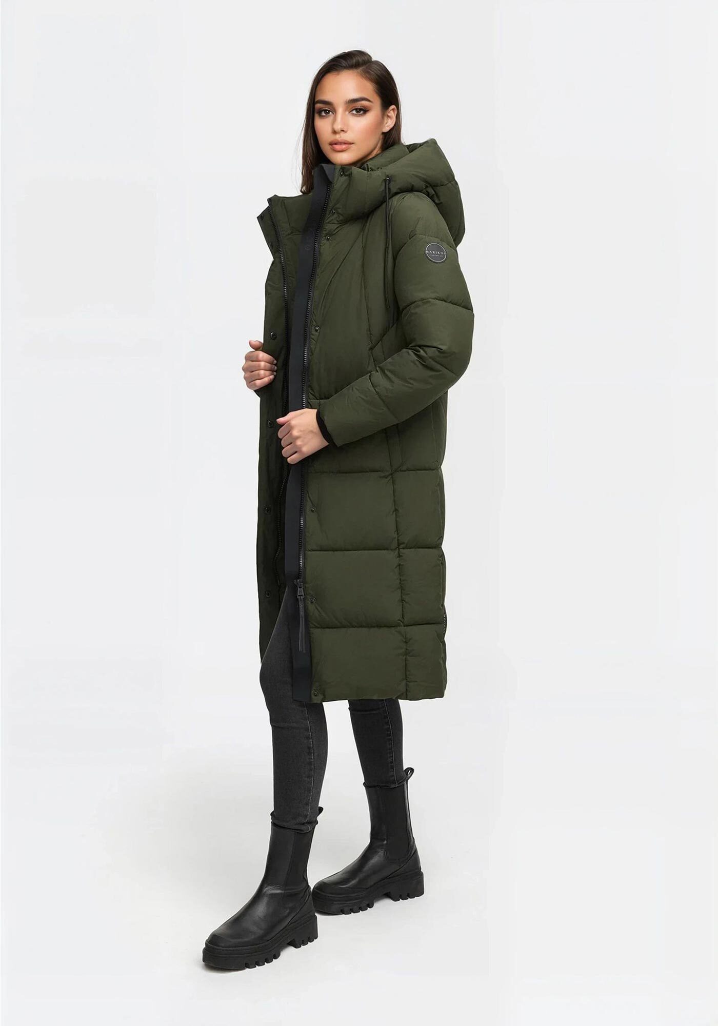 Marikoo Winterjacke Tabiaa Bewegungsschlitz am unteren Saum