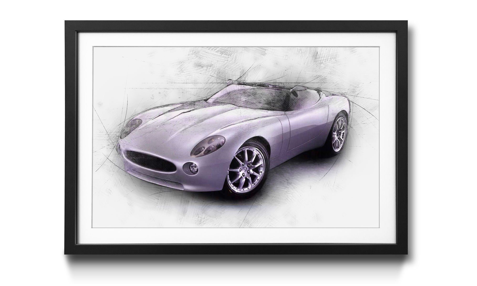 WandbilderXXL Bild mit Rahmen Jag, Auto, Wandbild, in 4 Größen erhältlich
