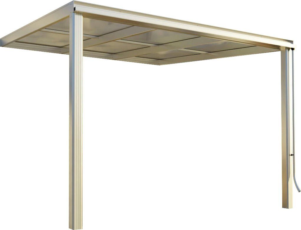 Beckmann Terrassendach Exklusiv Gr. 5, BxT: 307x321,7 cm, Bedachung Doppelstegplatten