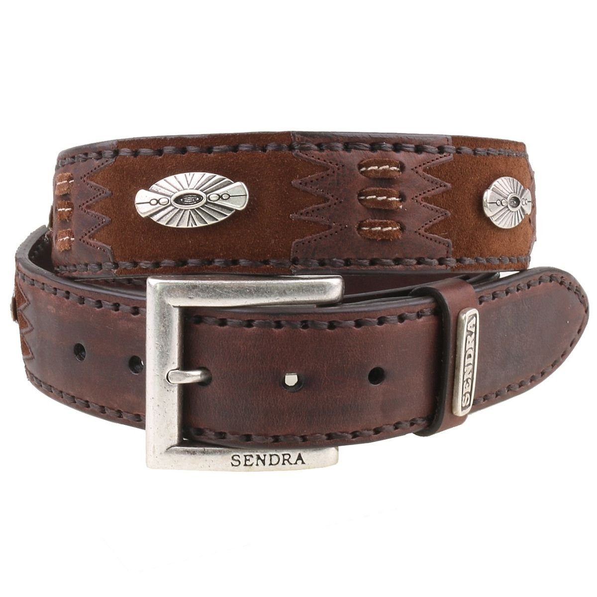Sendra Boots Ledergürtel 1253-Todi Marron Softy Delave Cuoio Devis
