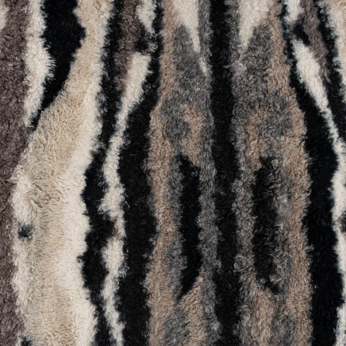 SCHÖNER LEBEN. Stoff Fellimitat Meterware Kunstfell Teddyplüsch Animal Print braun 160cm, pflegeleicht
