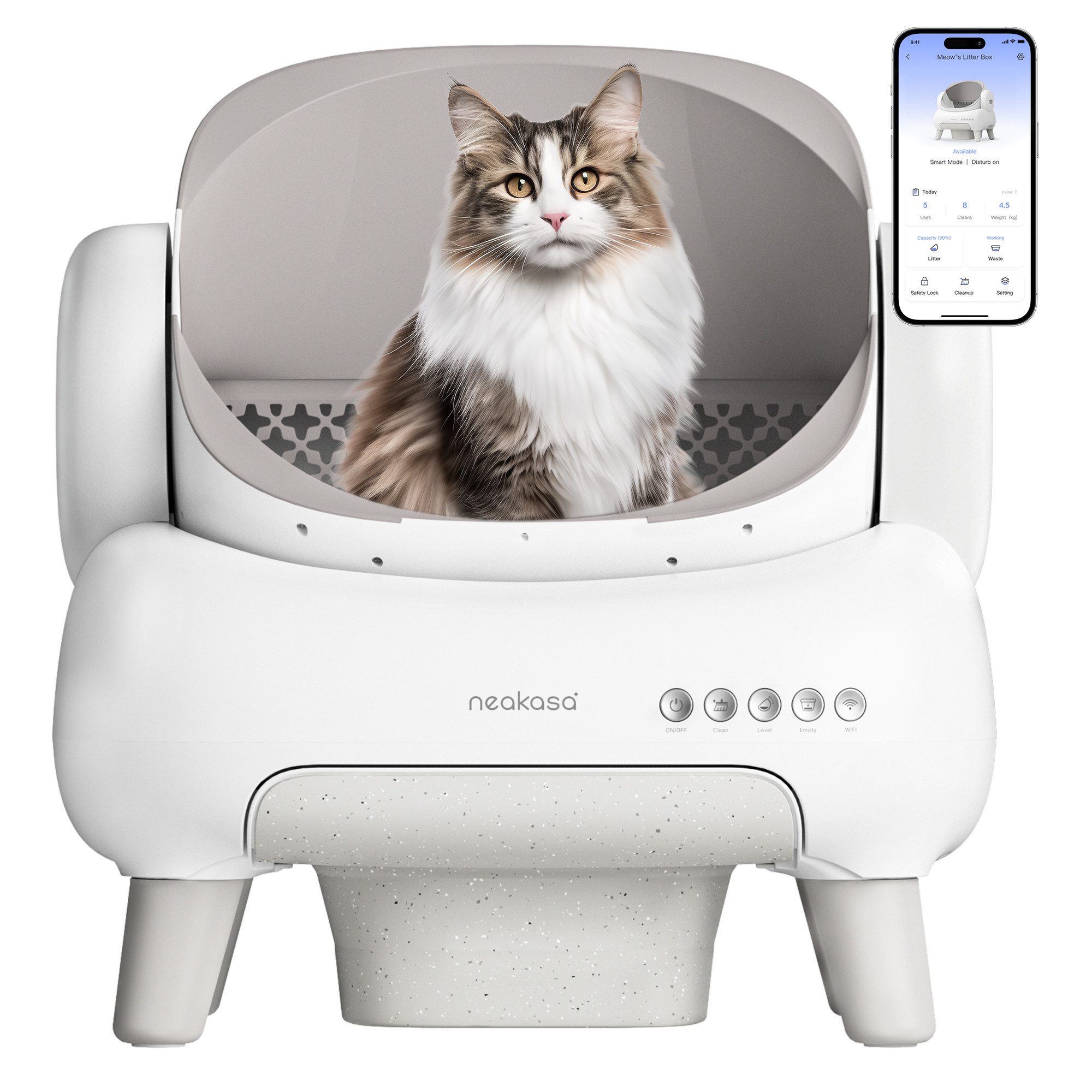 Katzentoilette M1 Oben offene Katzenklo selbstreinigend Katzentoilette XXL