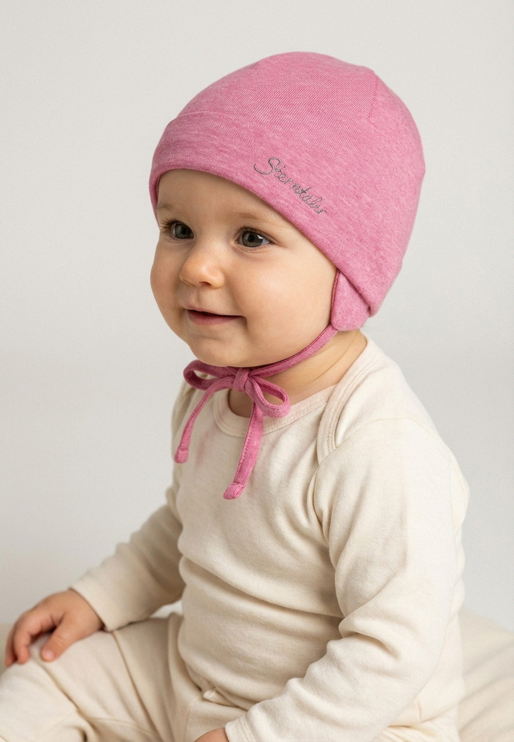 Sterntaler® Beanie OCS Beanie melange (1-St) Babymütze aus Singlejersey Beaniemütze unifarben