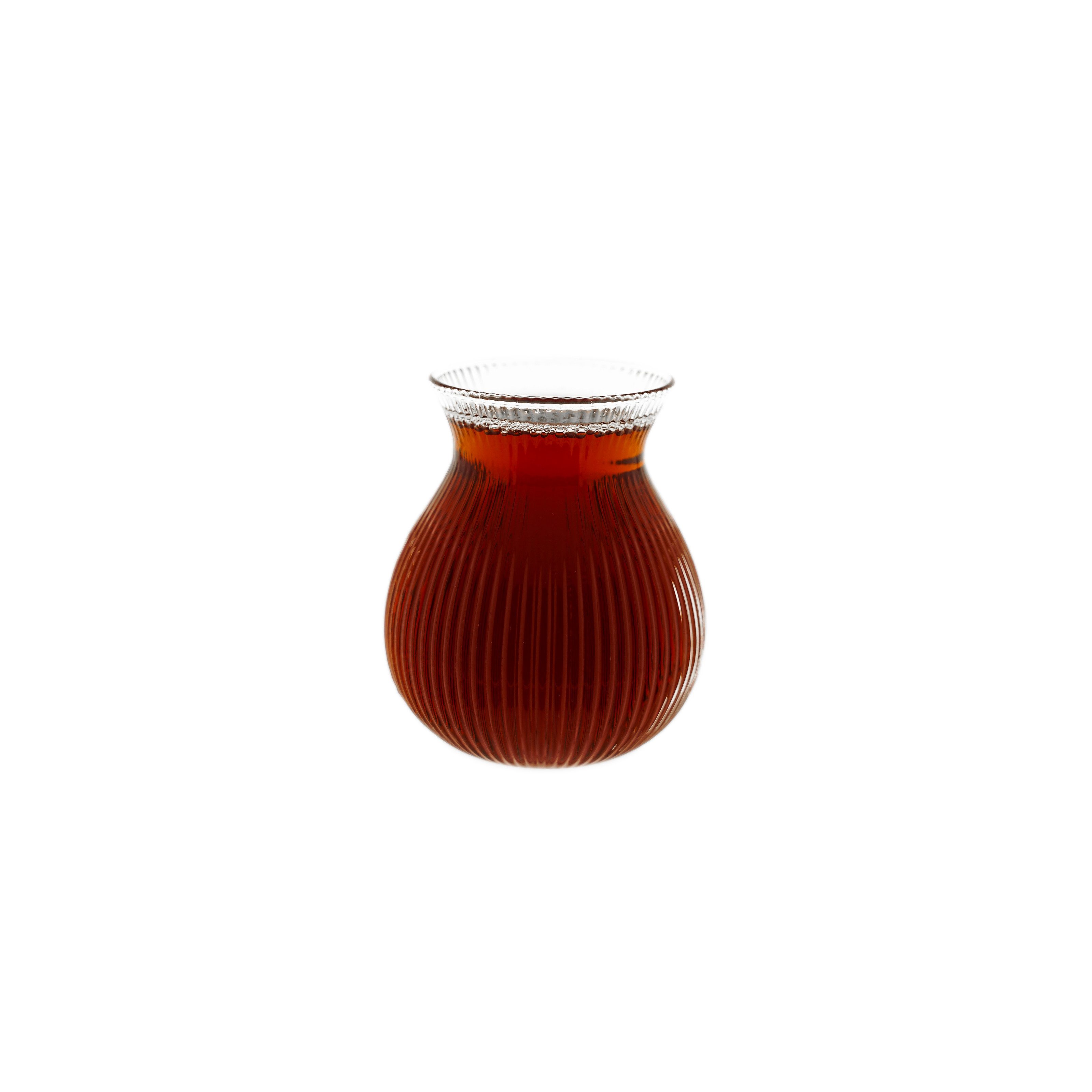 Mulex Teeglas Style Teegläser 200 ml - 6-teiliges Set im Relief-Design, 6-tlg., Glas